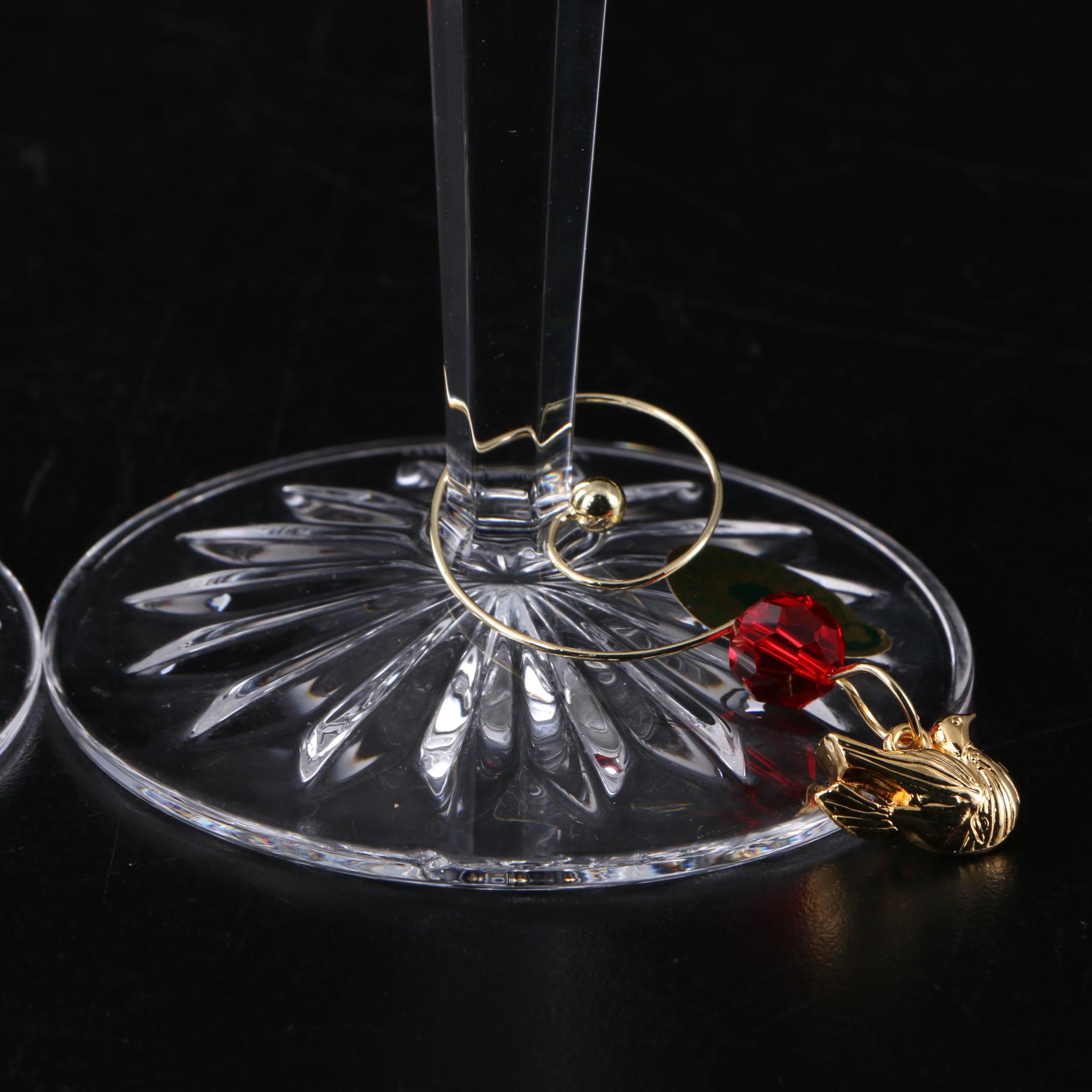 Waterford Crystal "Lismore 12 Days of Christmas" Flutes, 2015–2018