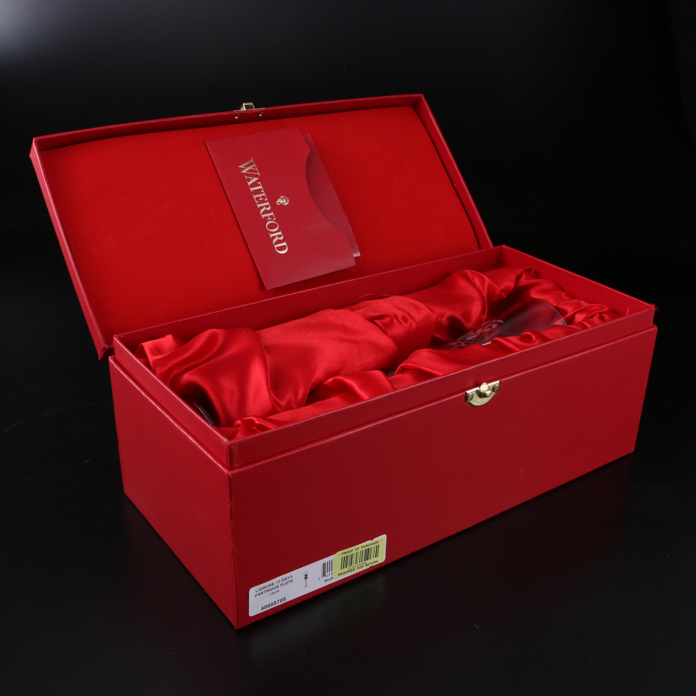 Waterford Crystal "Lismore 12 Days of Christmas" Flutes, 2015–2018