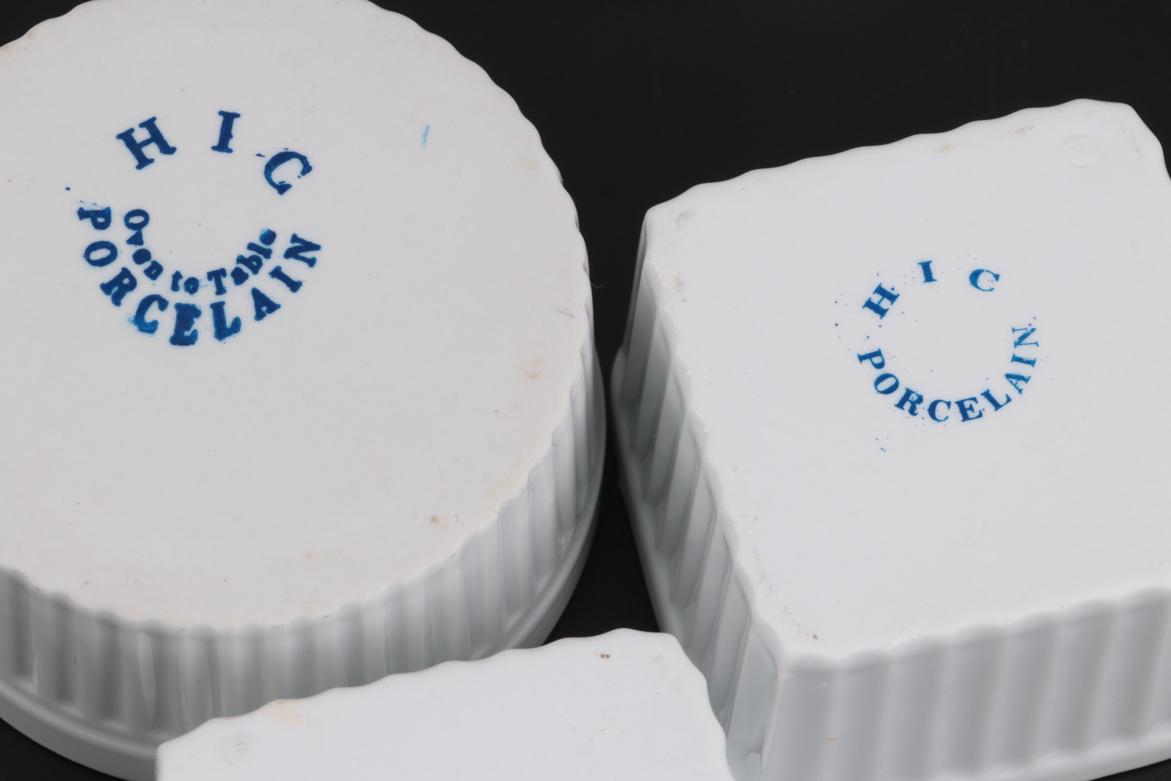 Sur La Table, Pillivuyt, Apilco and HIC White Porcelain Bakeware