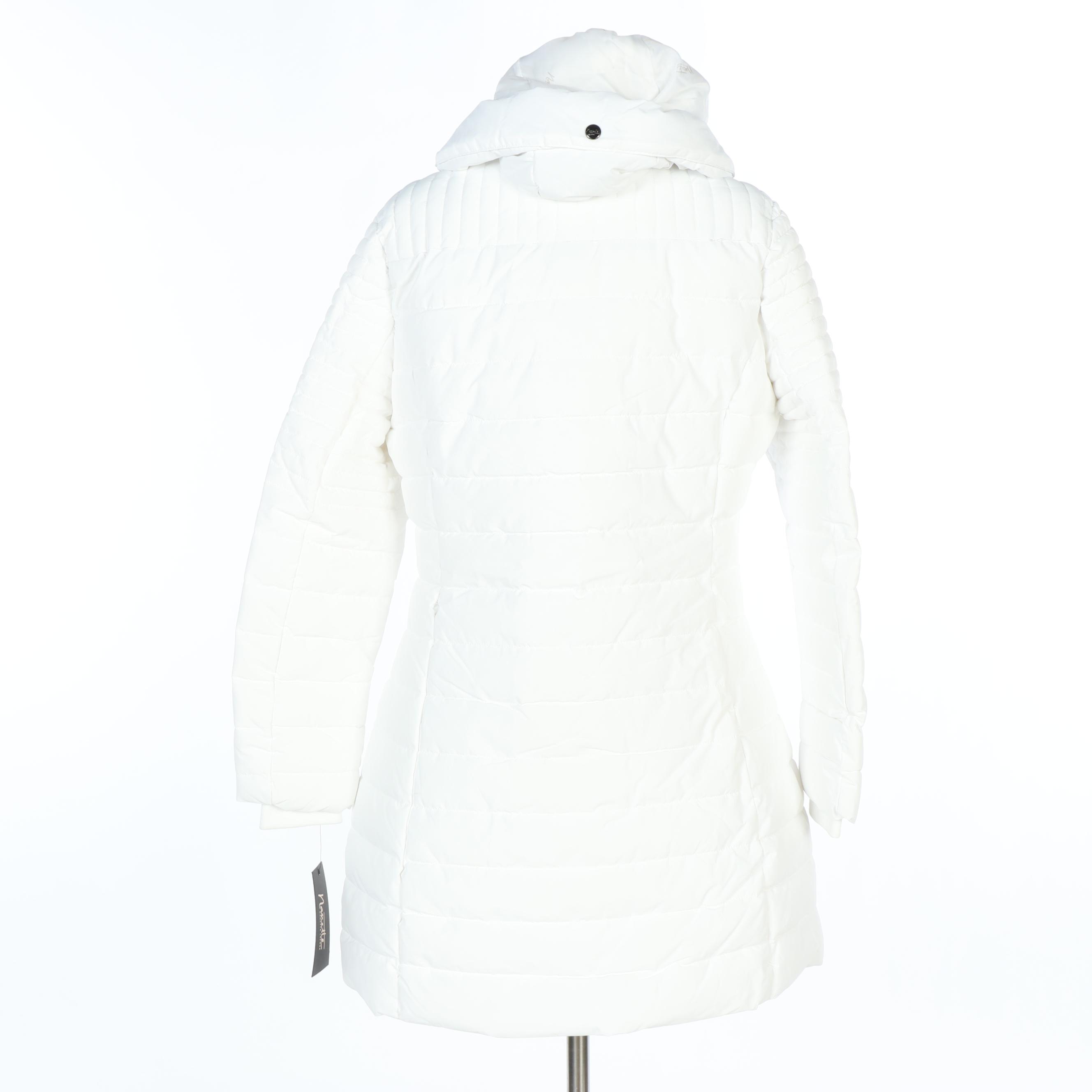 Nanette by Nanette Lepore White Hooded Down Puffer Coat
