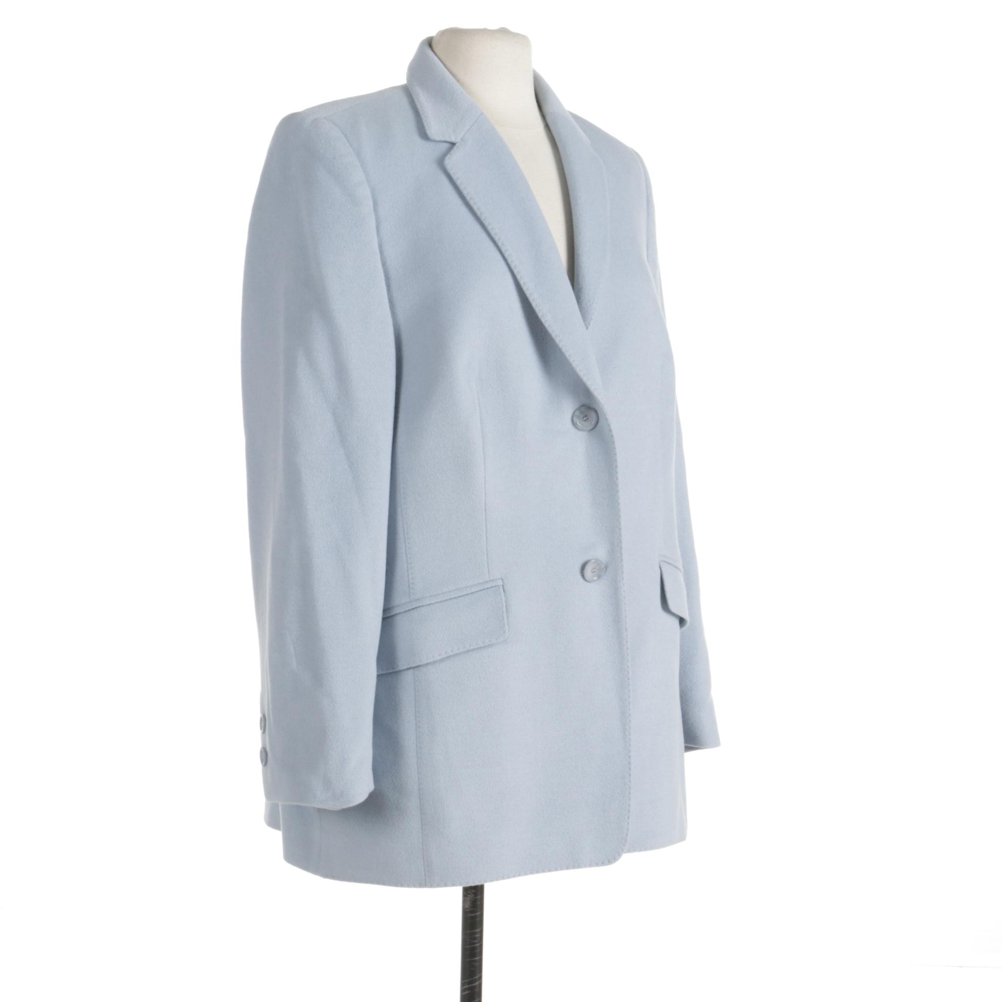 Basler Horst Basler Blue Wool and Angora Blazer