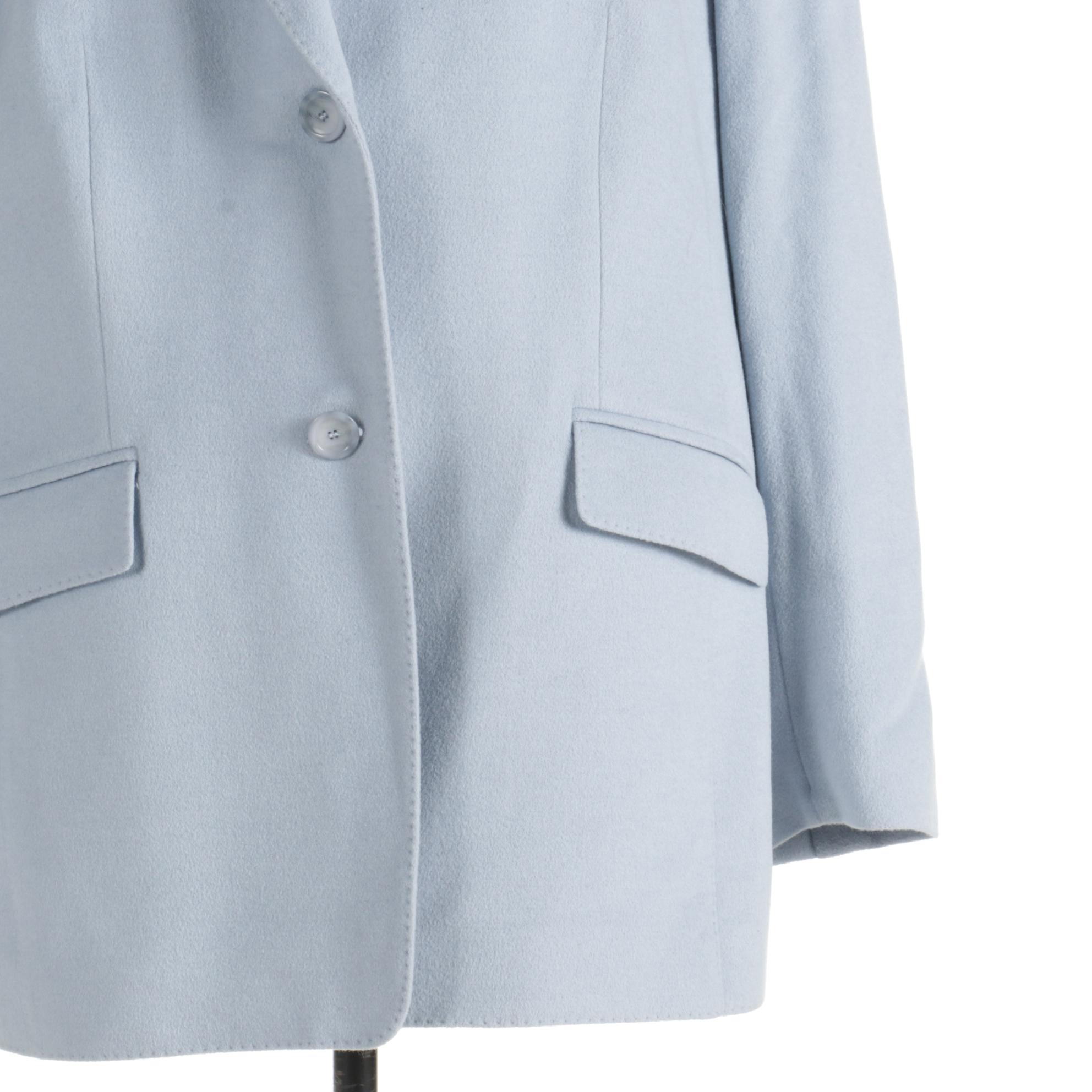 Basler Horst Basler Blue Wool and Angora Blazer