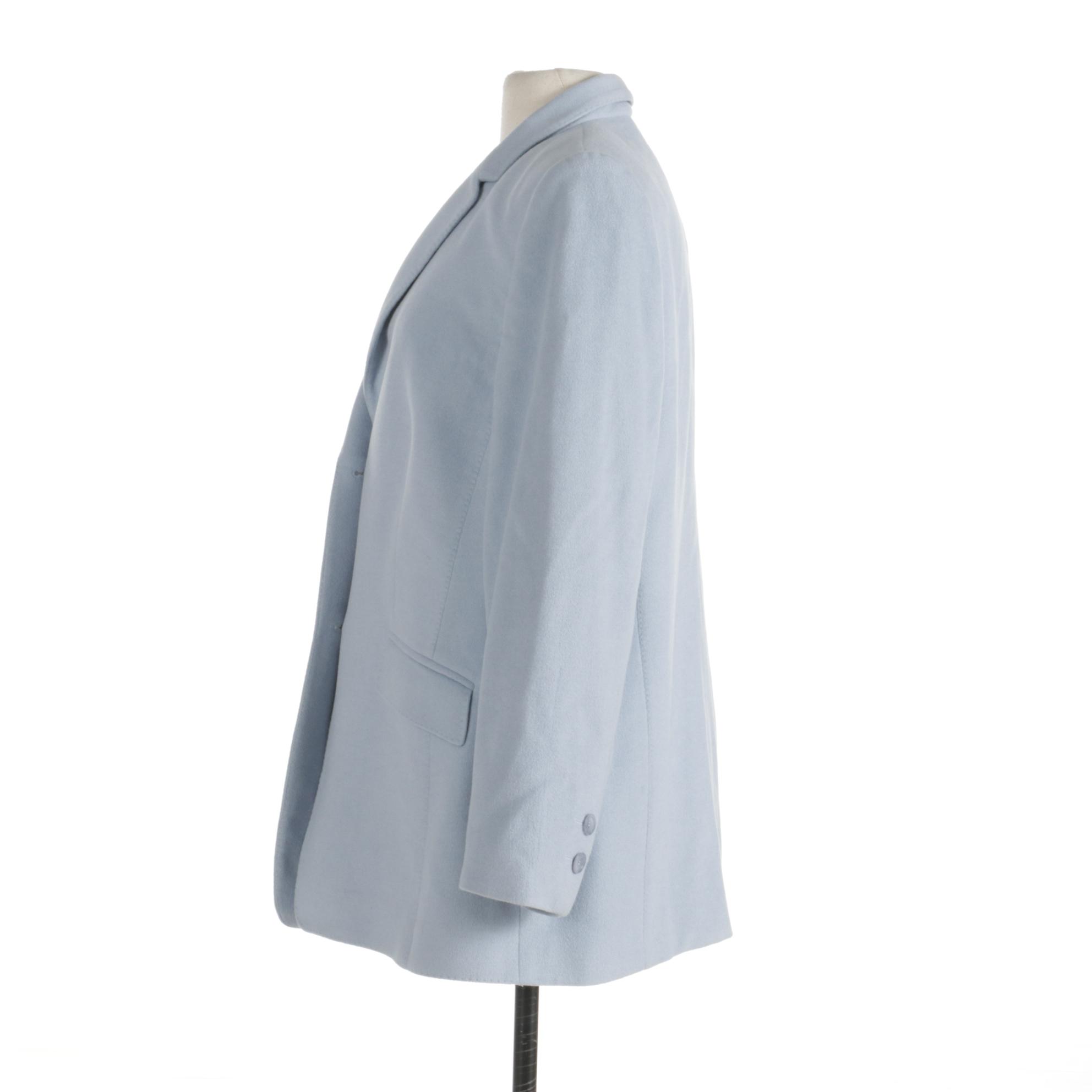 Basler Horst Basler Blue Wool and Angora Blazer