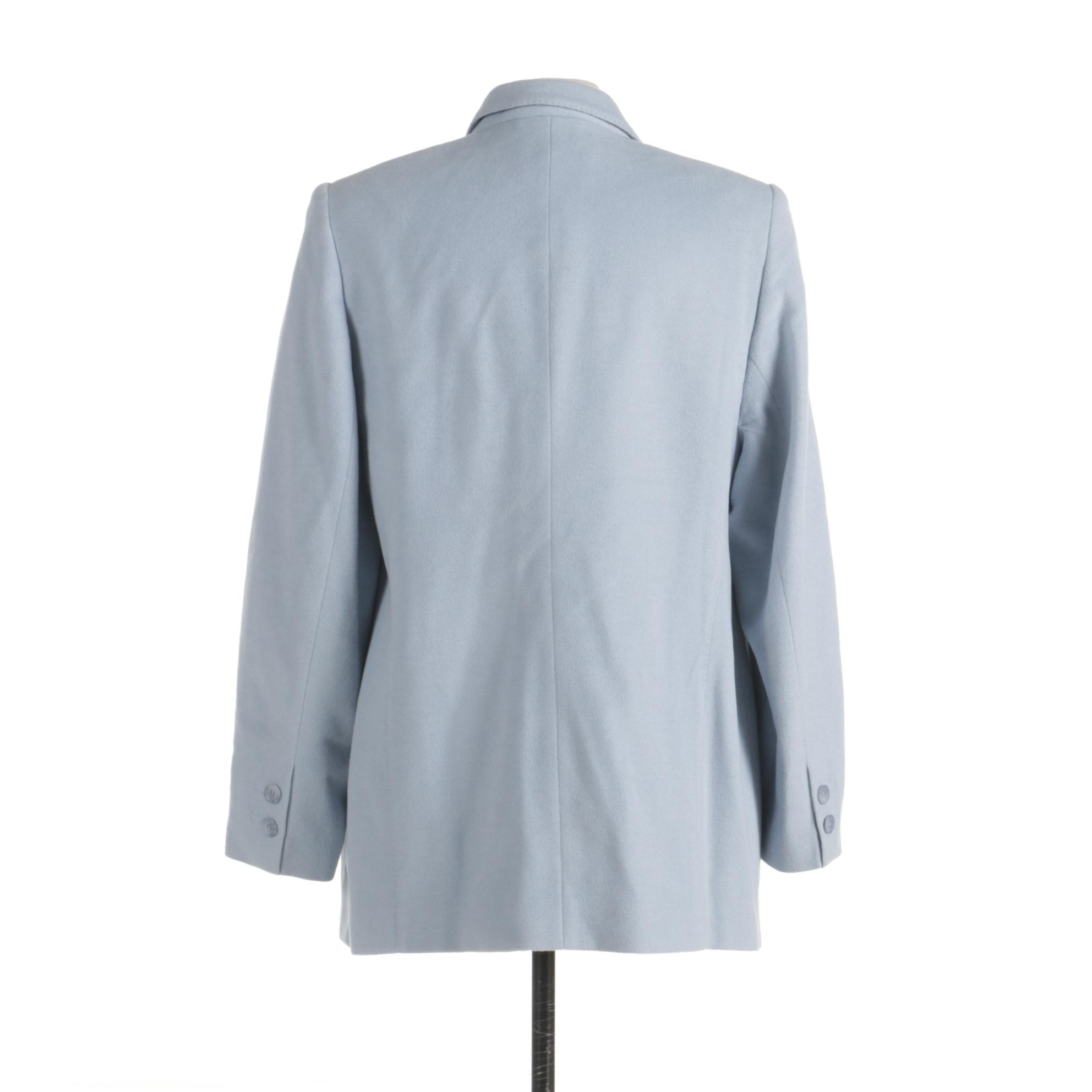 Basler Horst Basler Blue Wool and Angora Blazer