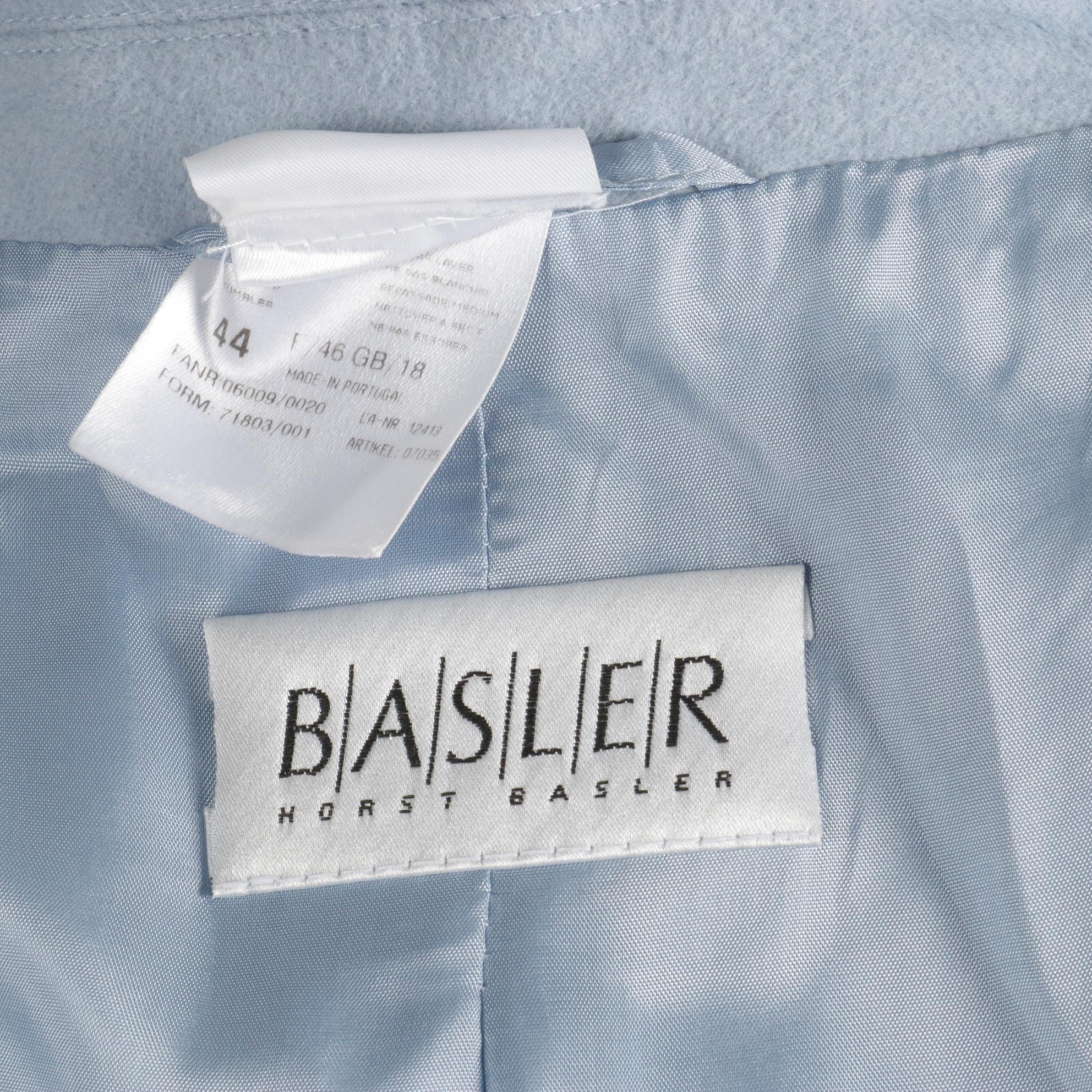 Basler Horst Basler Blue Wool and Angora Blazer
