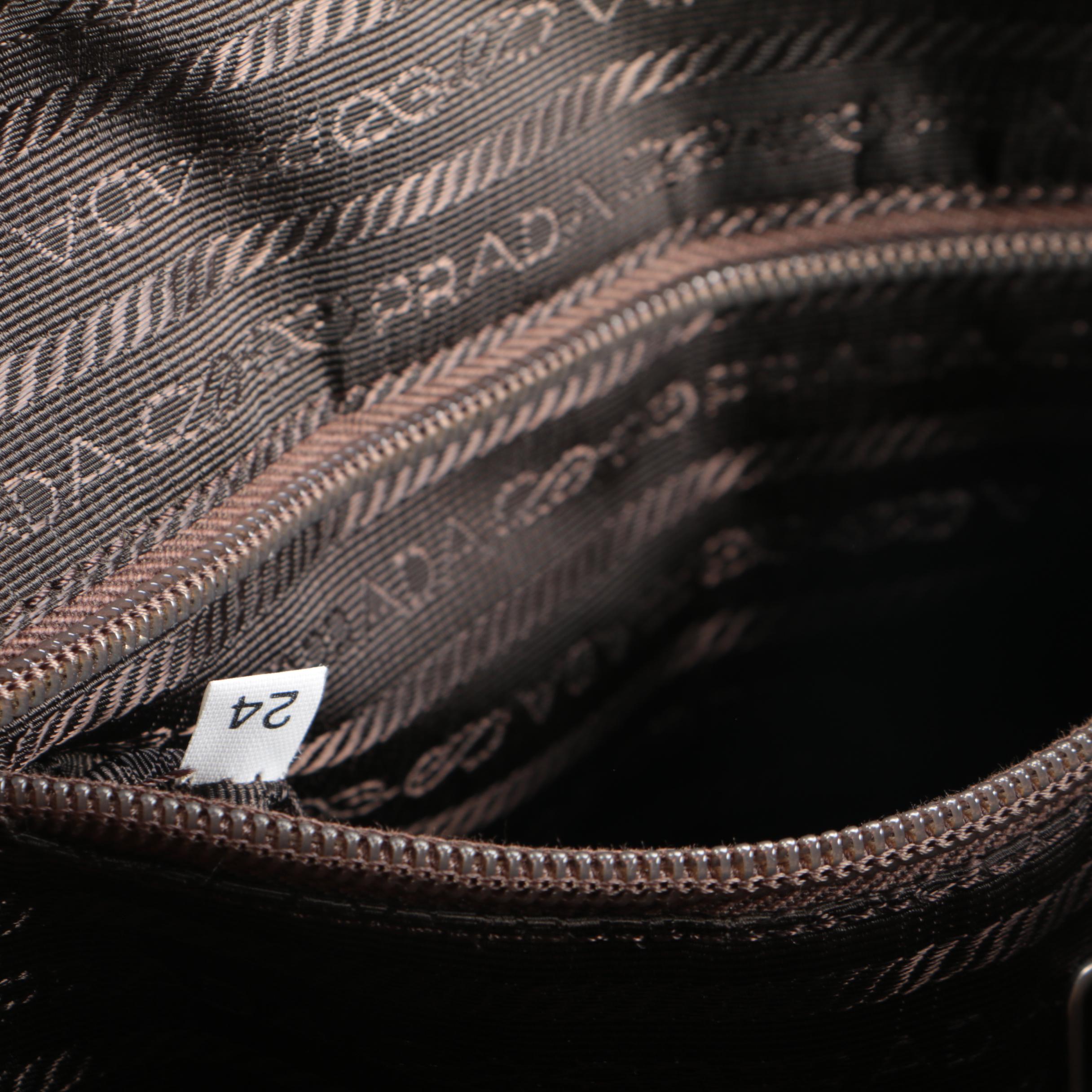 Prada Box Lock Tote in Sabbia Vitello Leather