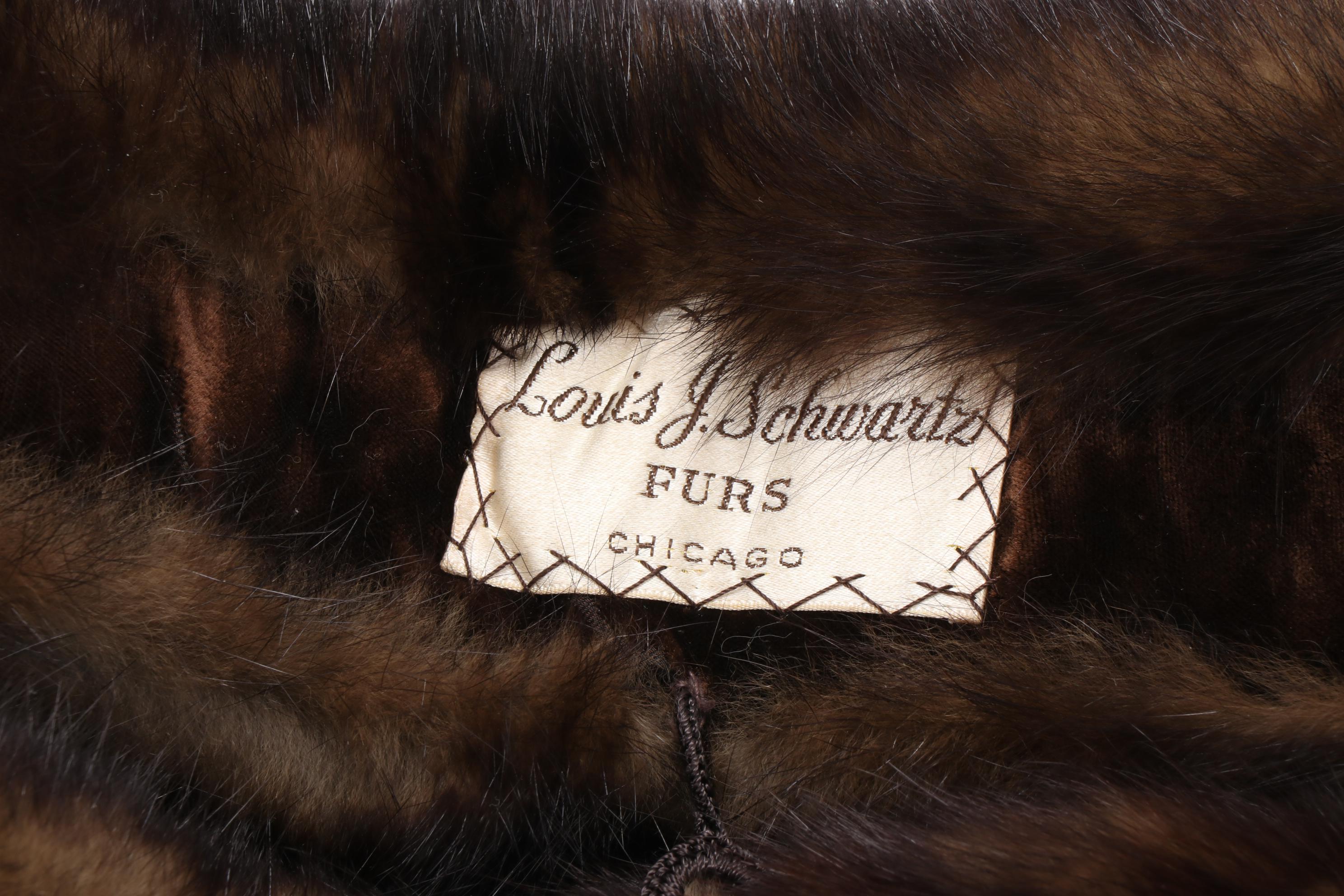 Fisher Fur Stole from Louis J. Schwartz and Charles Jourdan Red Leather Pumps