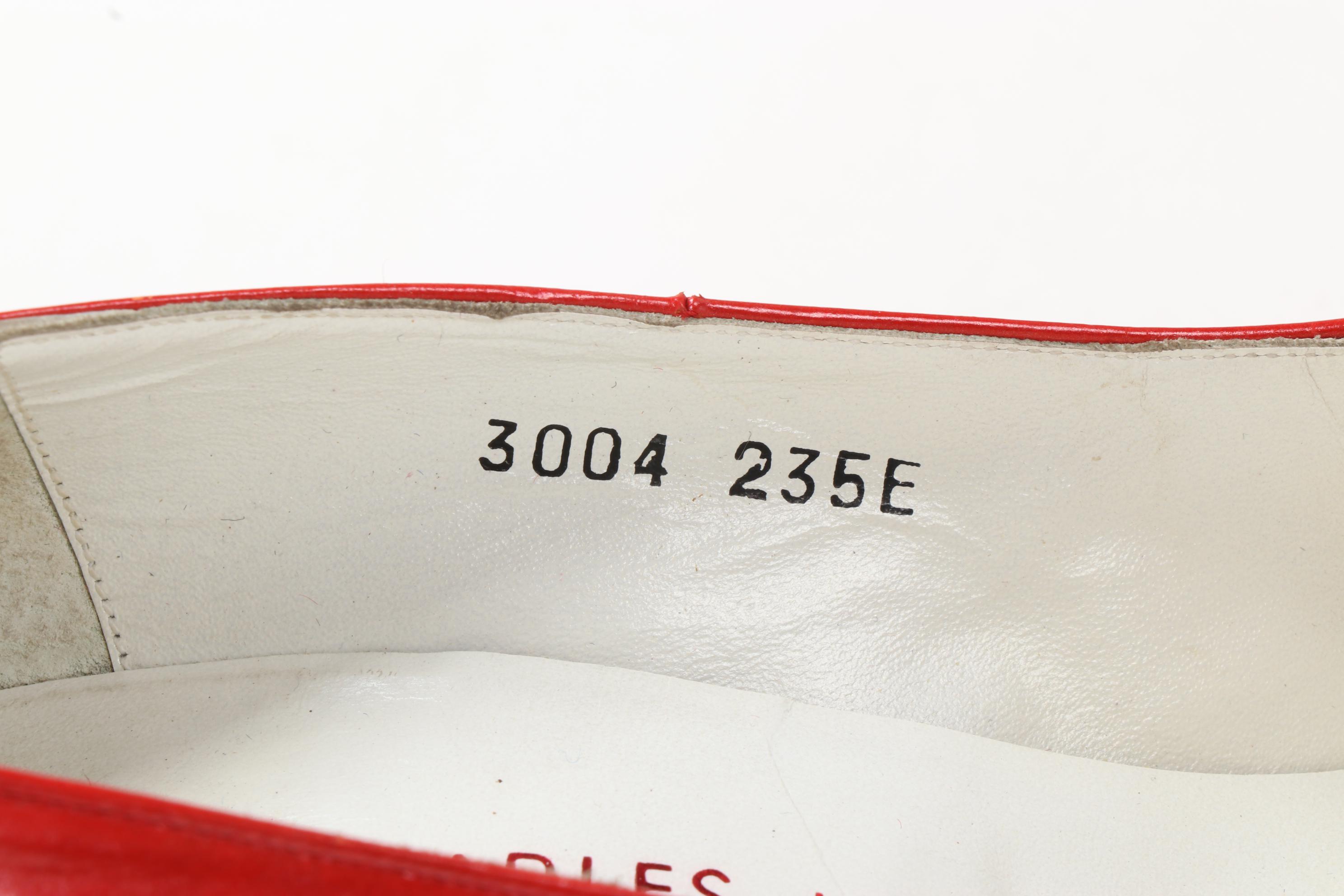 Fisher Fur Stole from Louis J. Schwartz and Charles Jourdan Red Leather Pumps