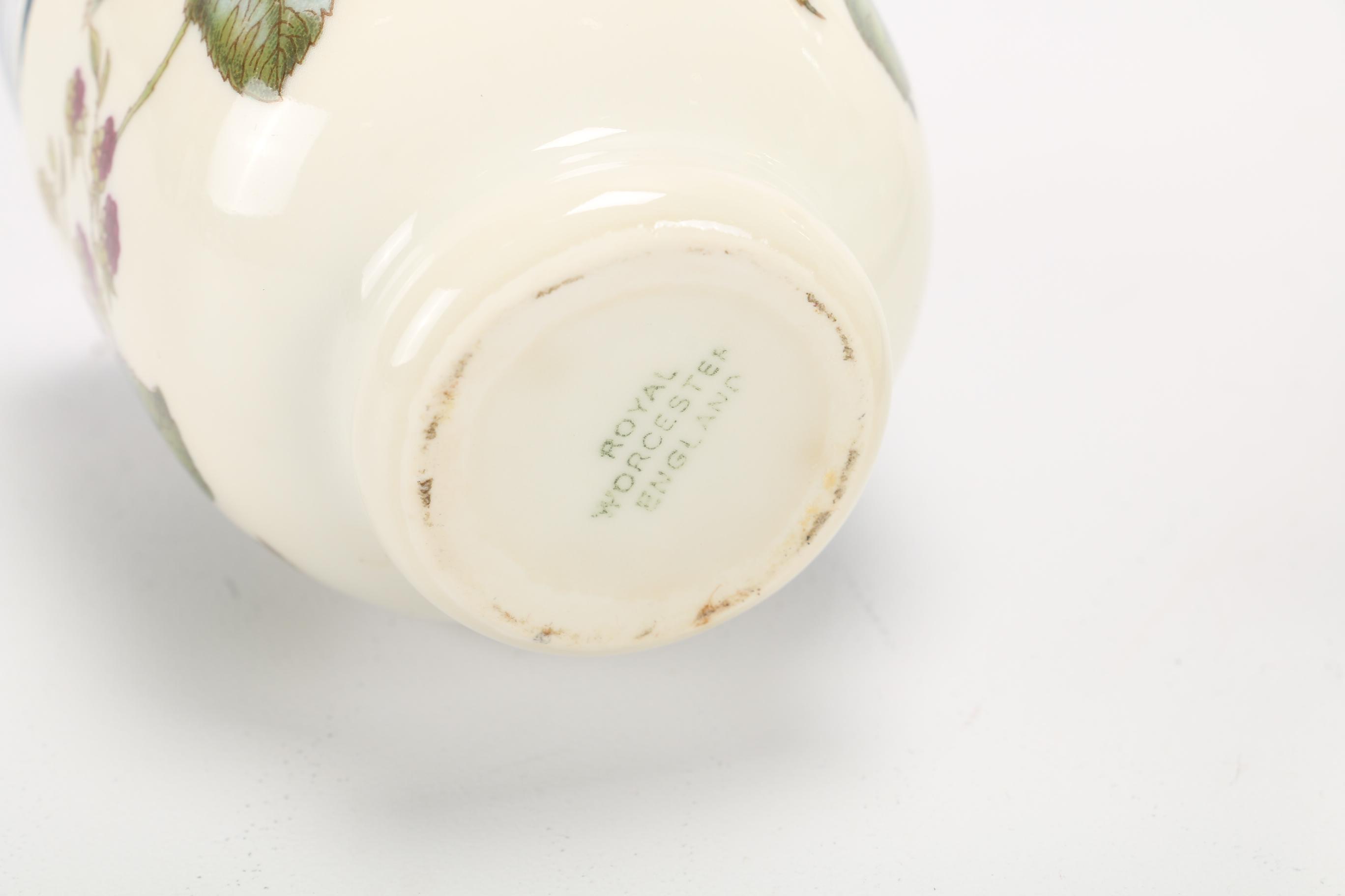 Royal Worcester Egg Coddlers and Hand-Painted Porcelain Table Accessories