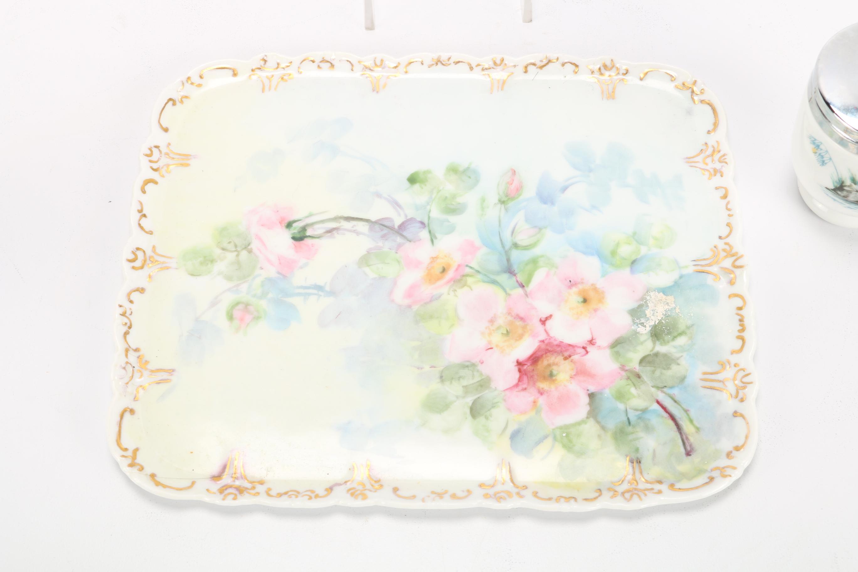 Royal Worcester Egg Coddlers and Hand-Painted Porcelain Table Accessories