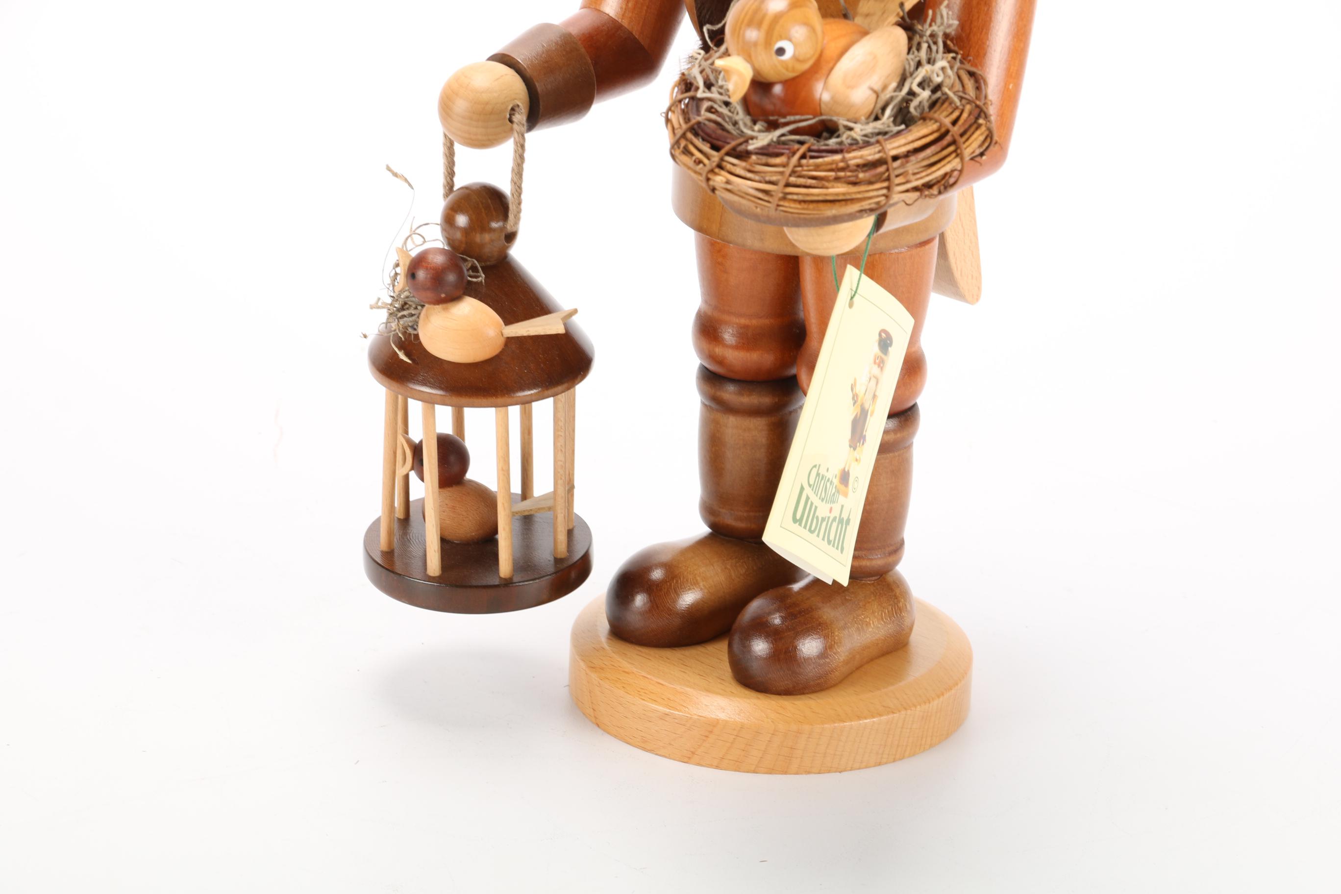 Christian Ulbricht "Bird Keeper" Nutcracker Figure, Contemporary