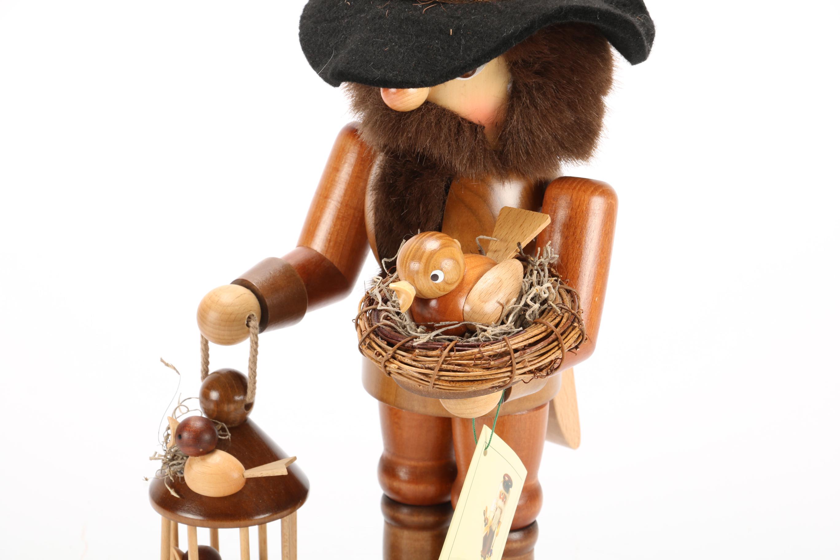 Christian Ulbricht "Bird Keeper" Nutcracker Figure, Contemporary
