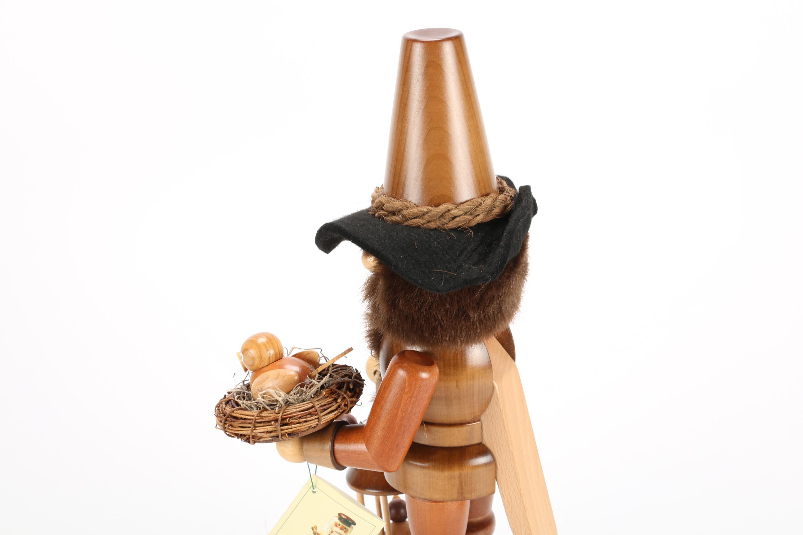Christian Ulbricht "Bird Keeper" Nutcracker Figure, Contemporary