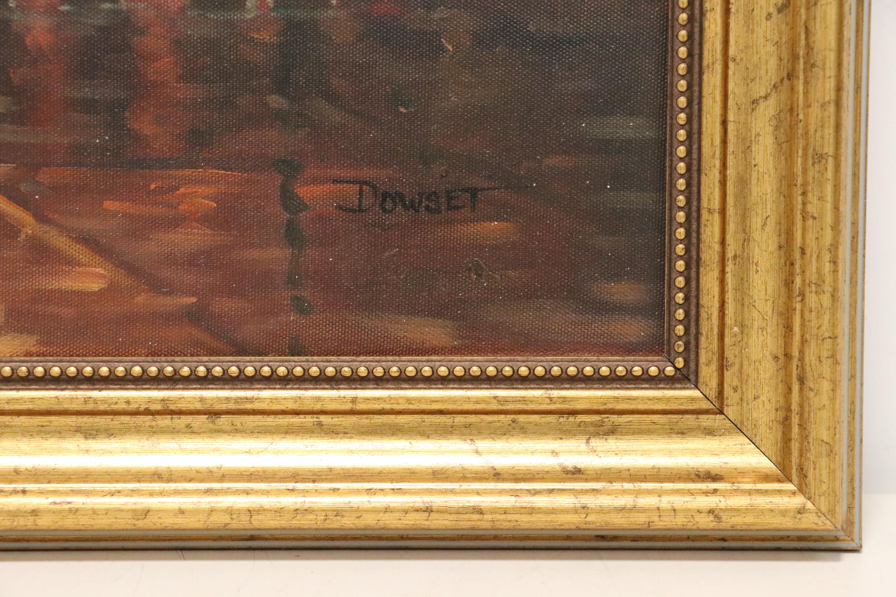 Washington D.C. Street Scene Oil Painting, Late 20th Century