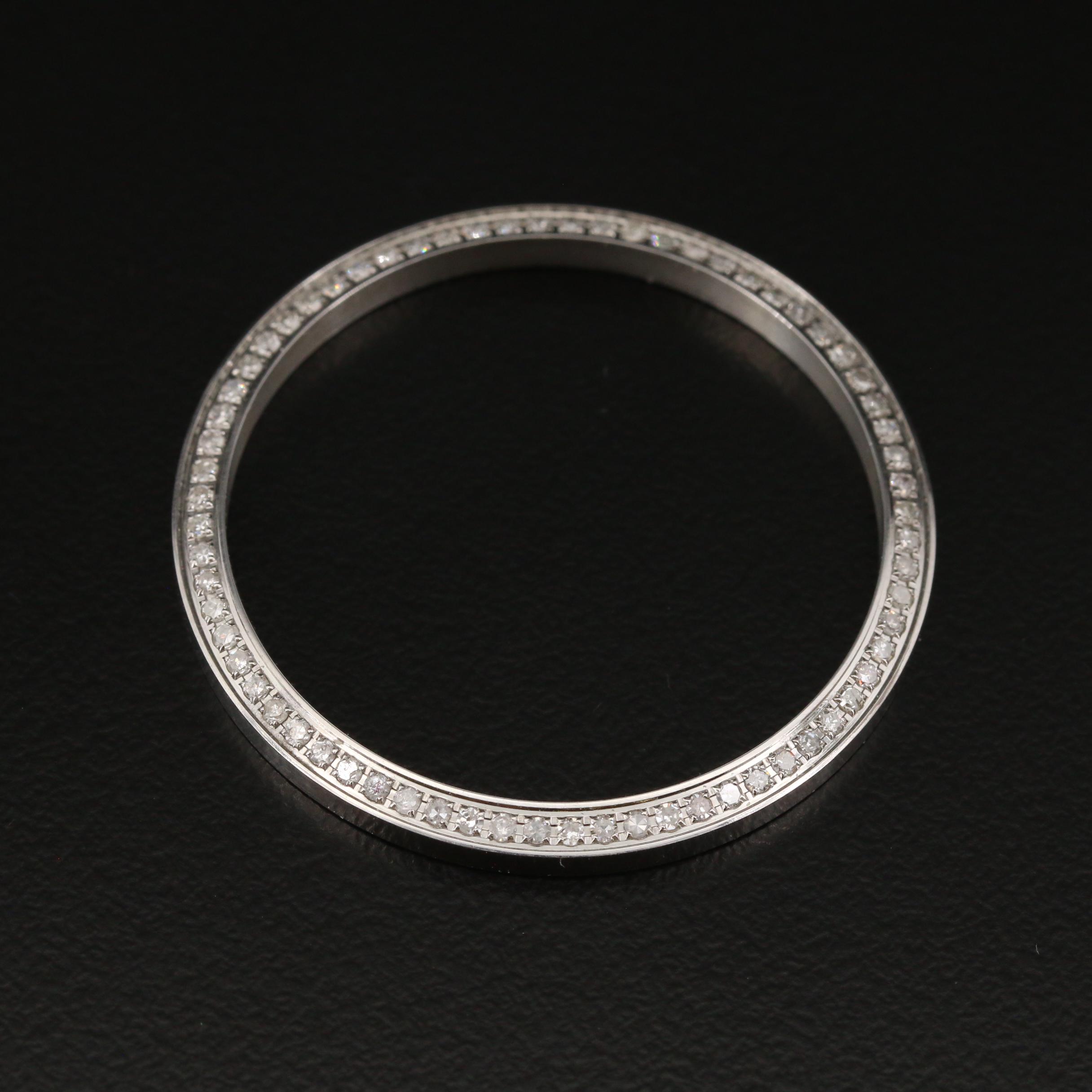 Aftermarket Stainless Steel Diamond Bezel for 36 mm Rolex