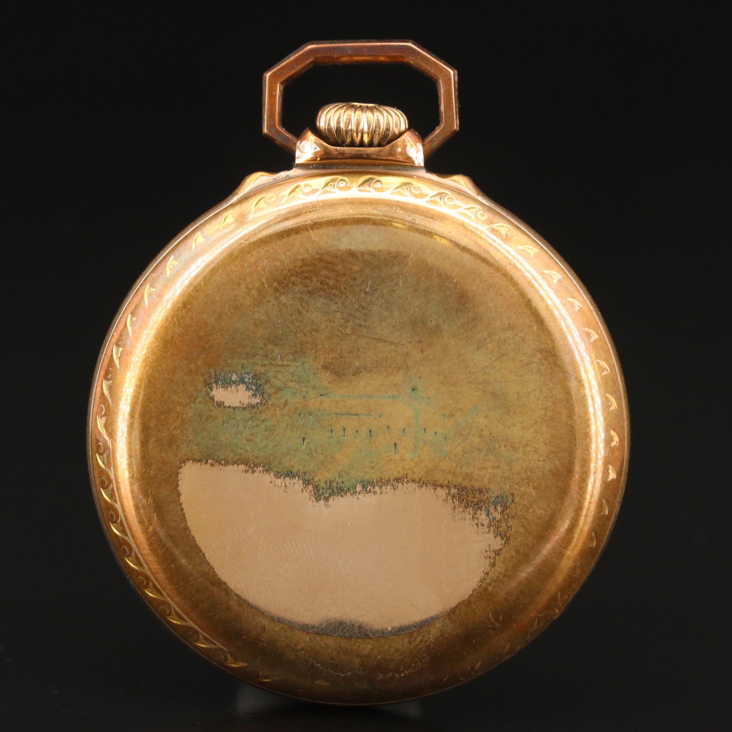 1912 Illinois Railroad Grade 10K Gold Filled Pocket Watch