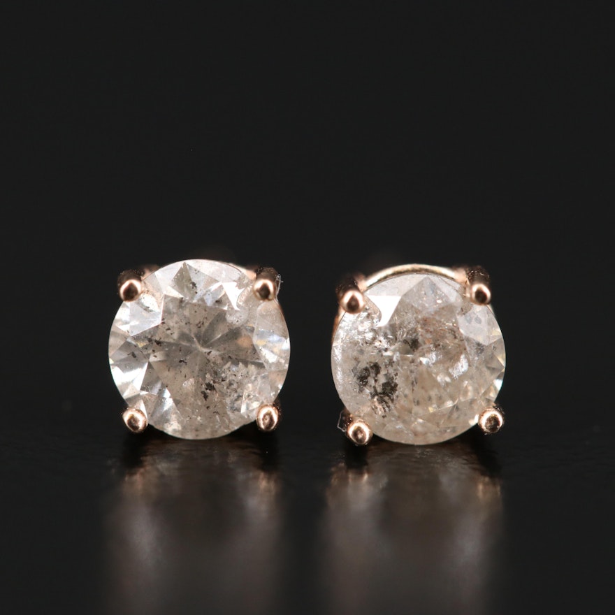 14K 0.74 CTW Diamond Stud Earrings