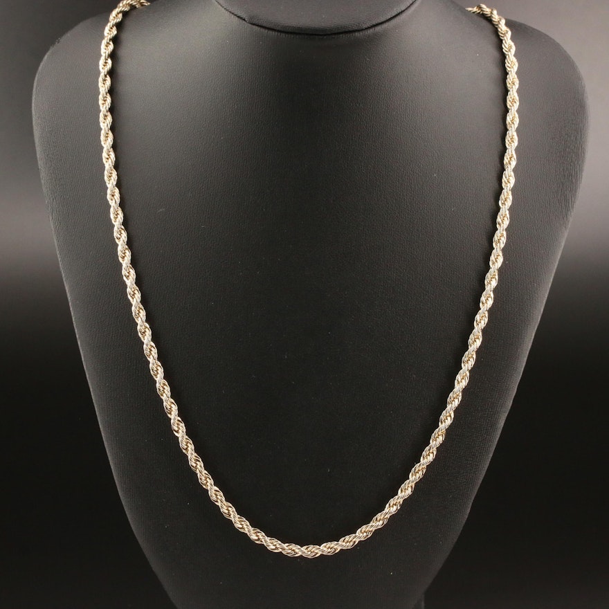 French Rope Chain Necklace