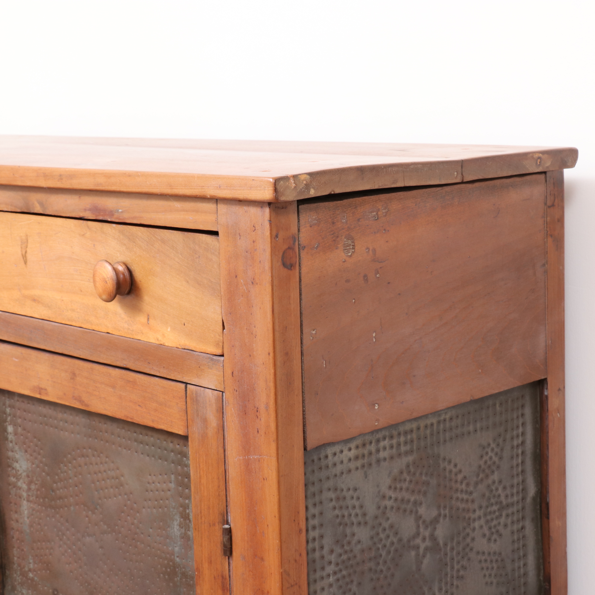 American Primitive Twelve-Tin Pie Safe, 19th Century