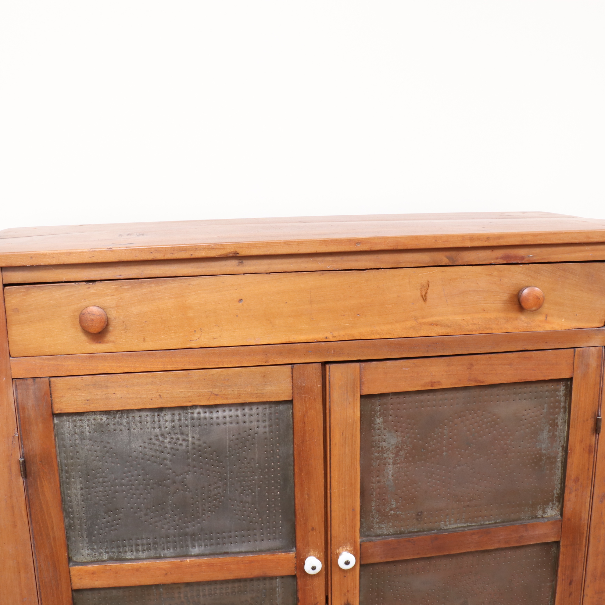 American Primitive Twelve-Tin Pie Safe, 19th Century