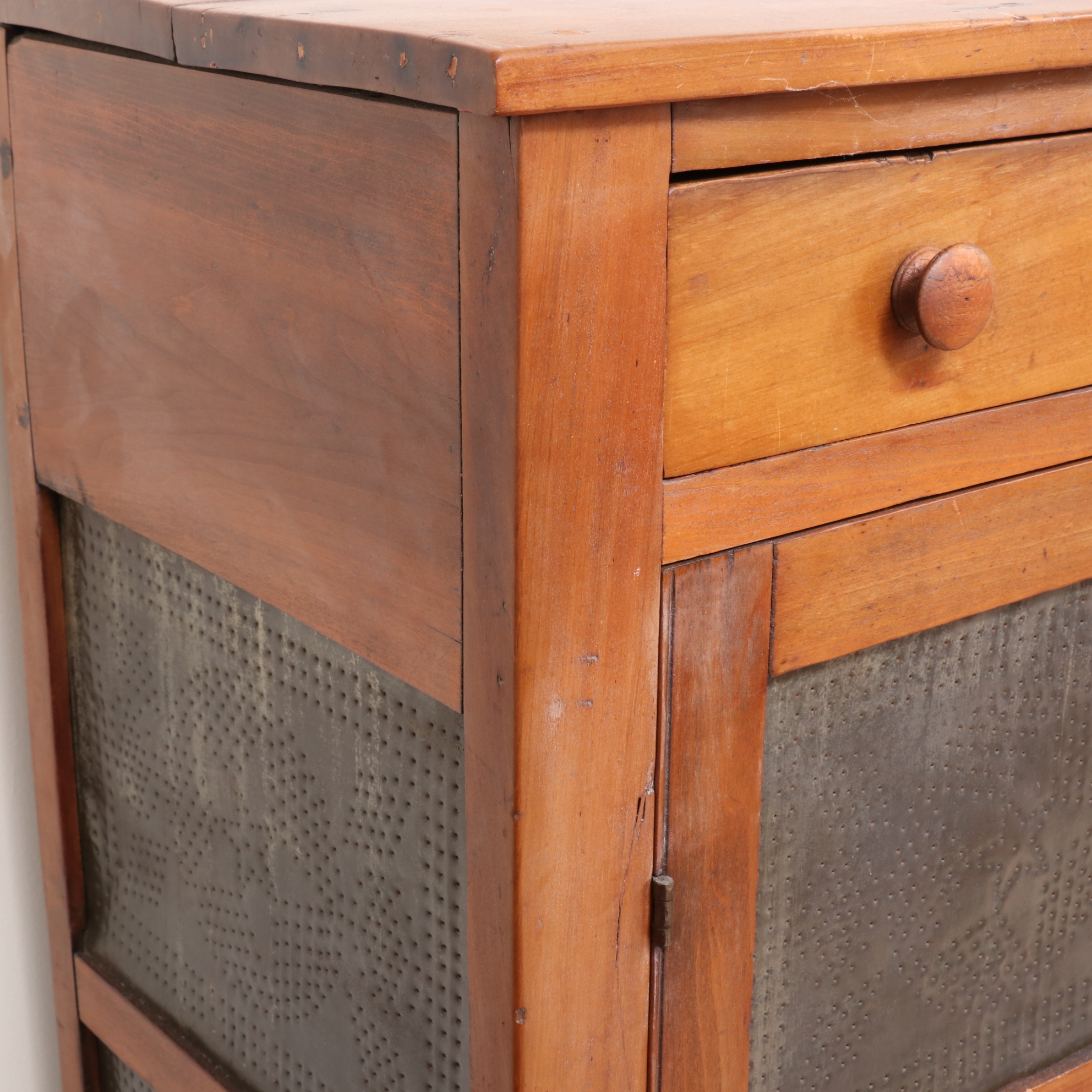 American Primitive Twelve-Tin Pie Safe, 19th Century