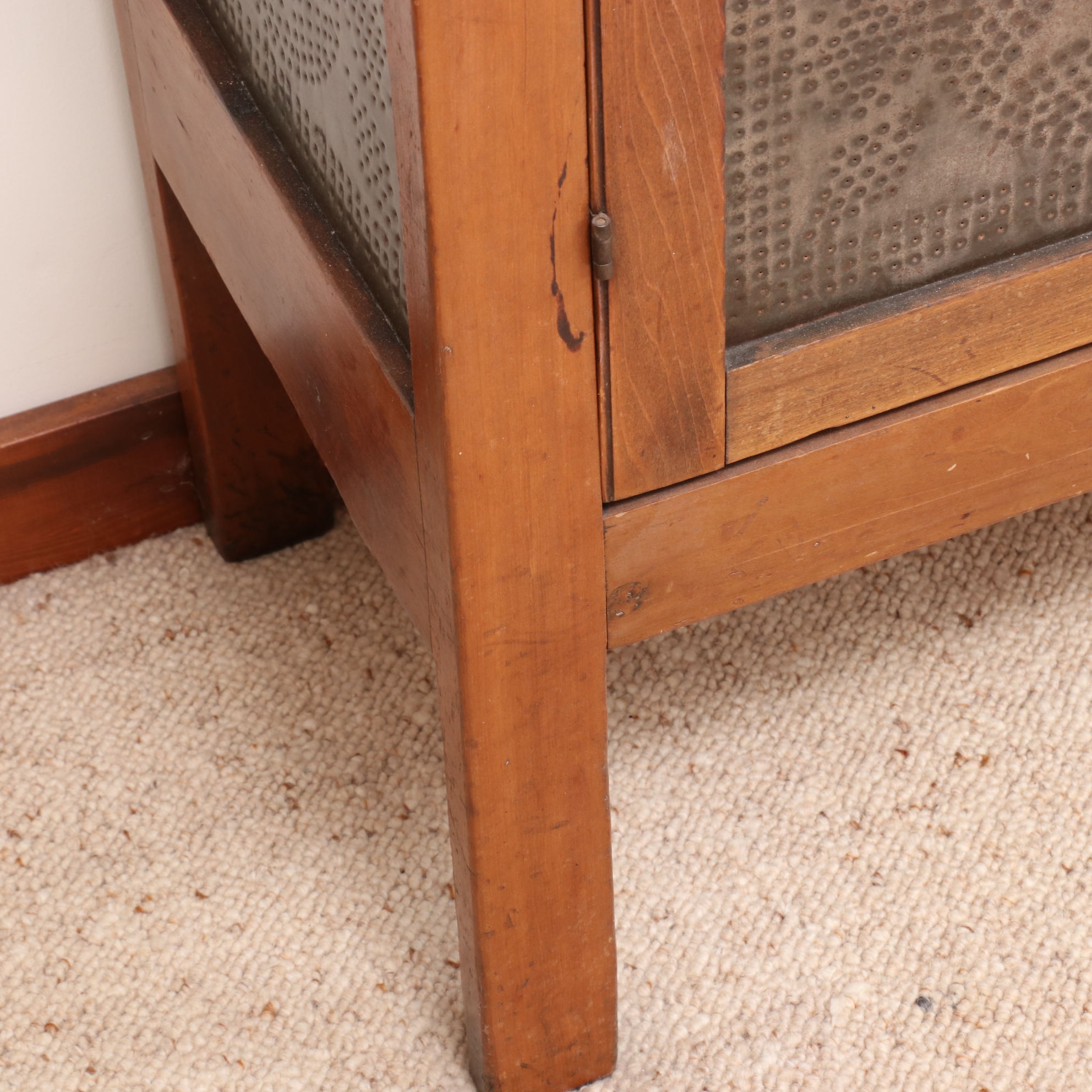 American Primitive Twelve-Tin Pie Safe, 19th Century