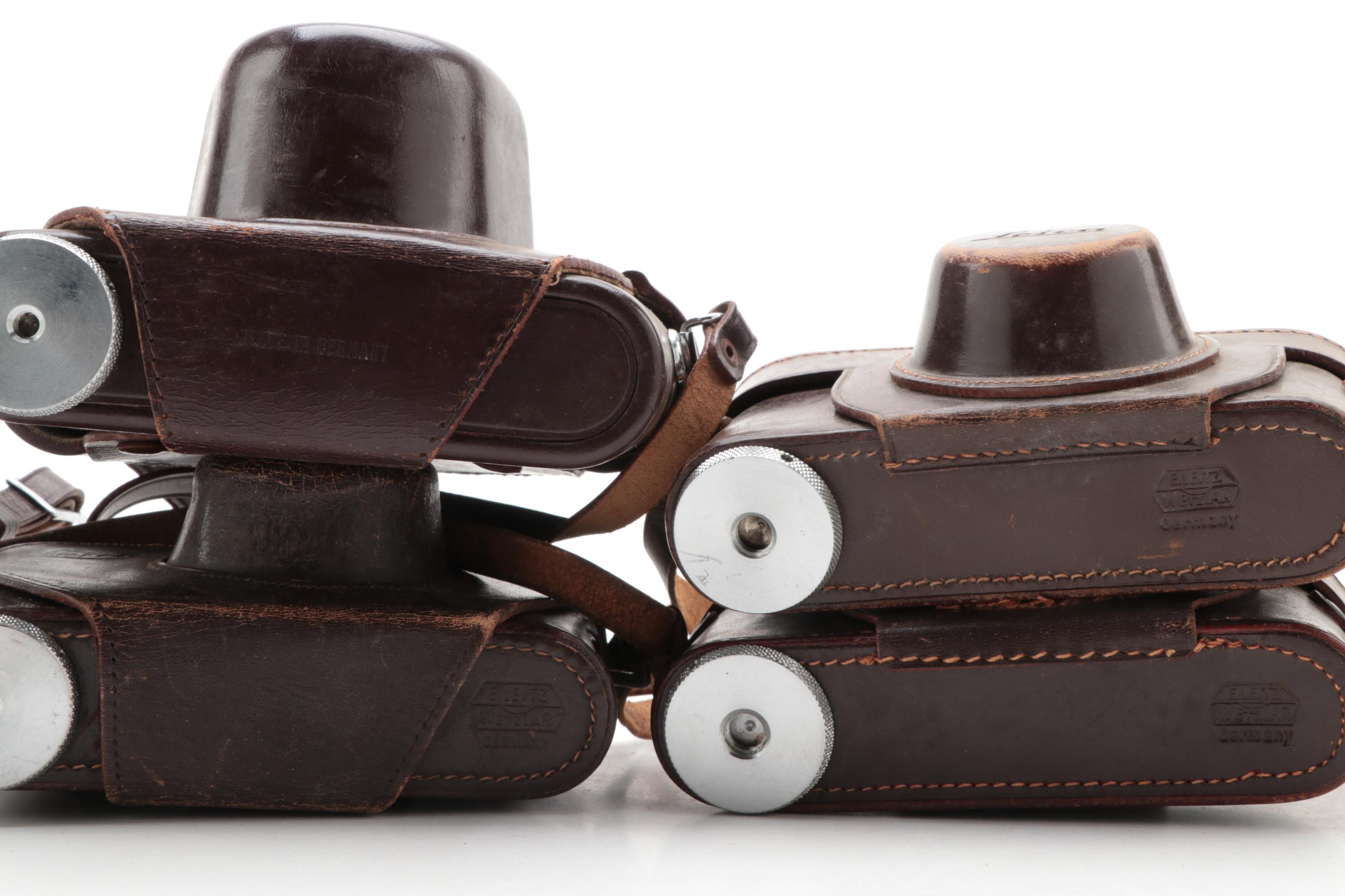 Collection of Leica Leather Camera Cases