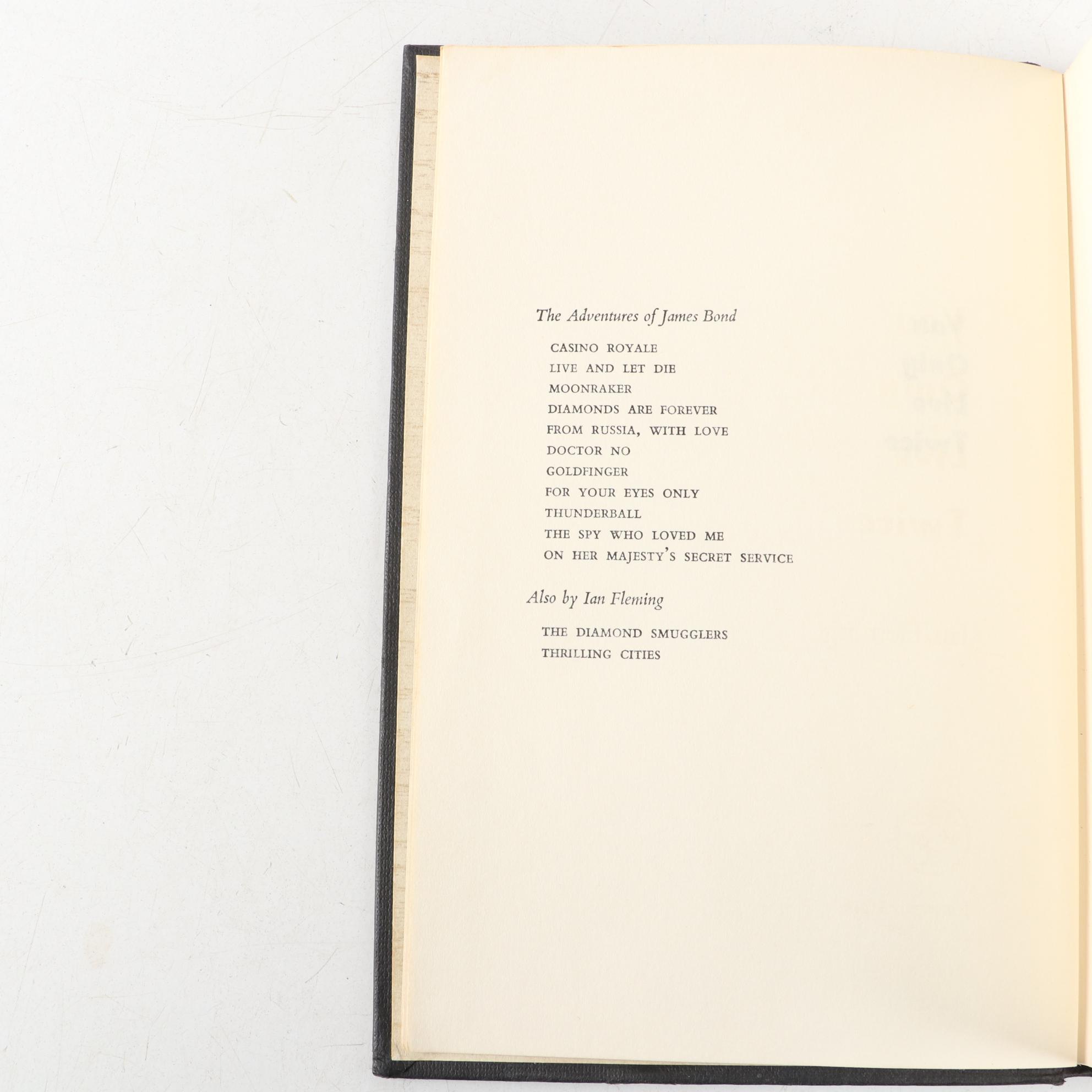 Early UK Edition "You Only Live Twice" by Ian Fleming, 1964