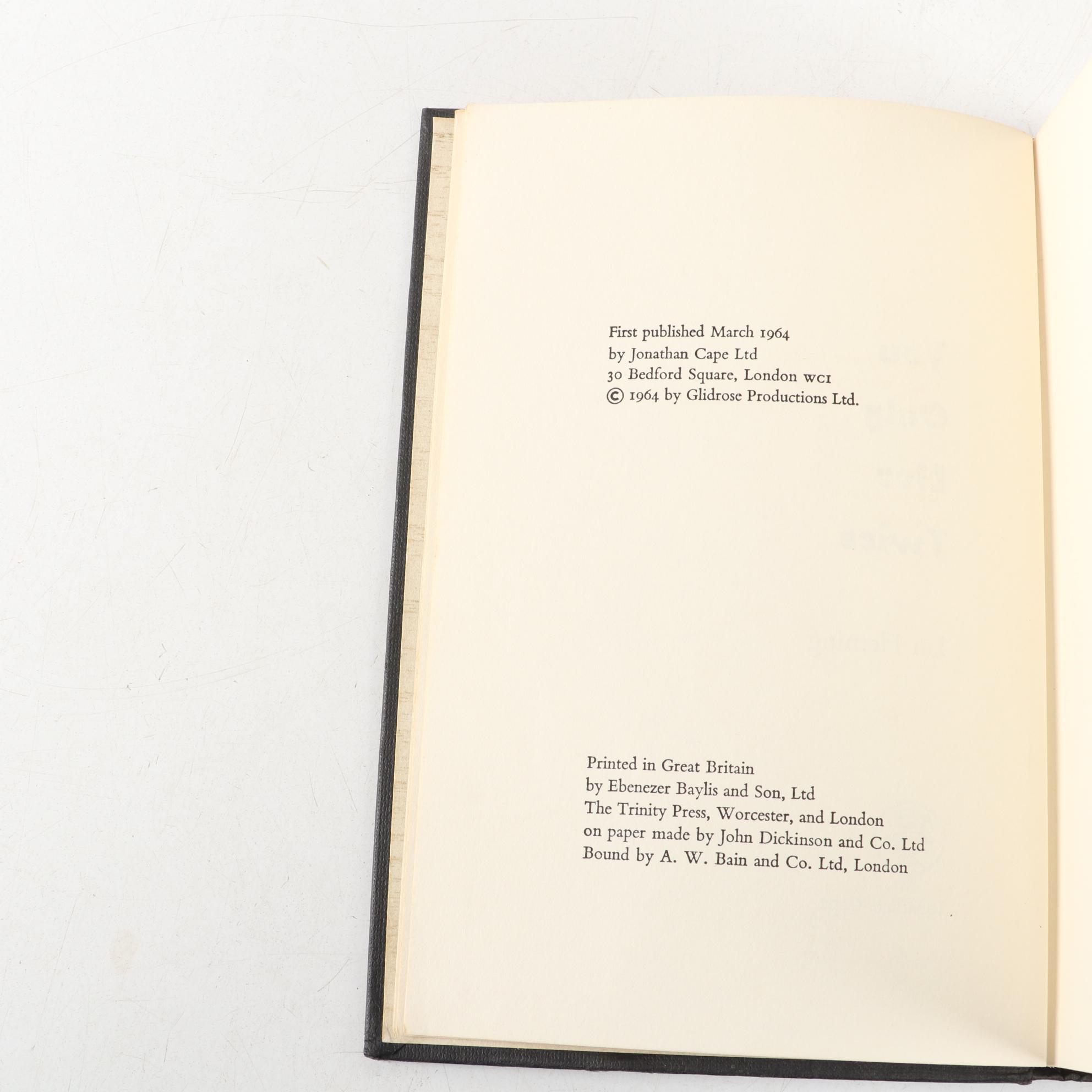 Early UK Edition "You Only Live Twice" by Ian Fleming, 1964