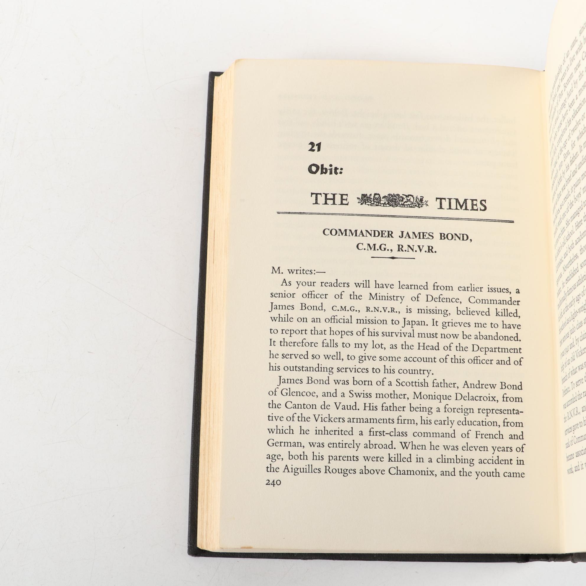 Early UK Edition "You Only Live Twice" by Ian Fleming, 1964