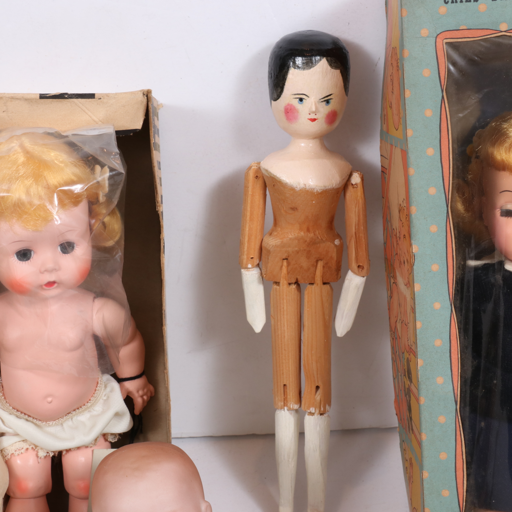 Littlest Angel Doll, Babes-Bee Rubber Doll and More Dolls, Mid-20th Century