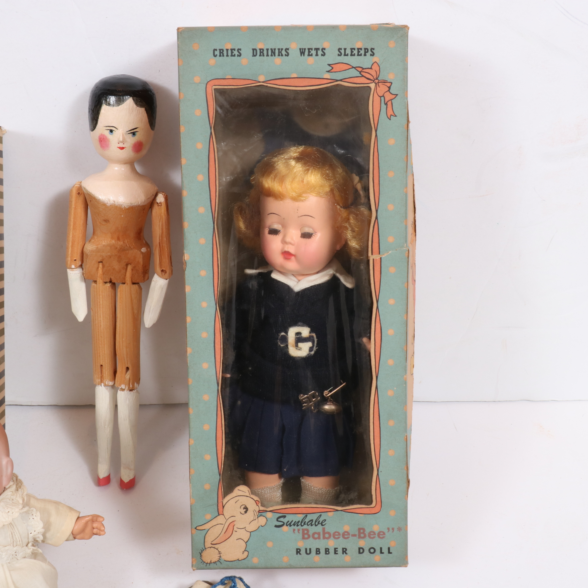 Littlest Angel Doll, Babes-Bee Rubber Doll and More Dolls, Mid-20th Century
