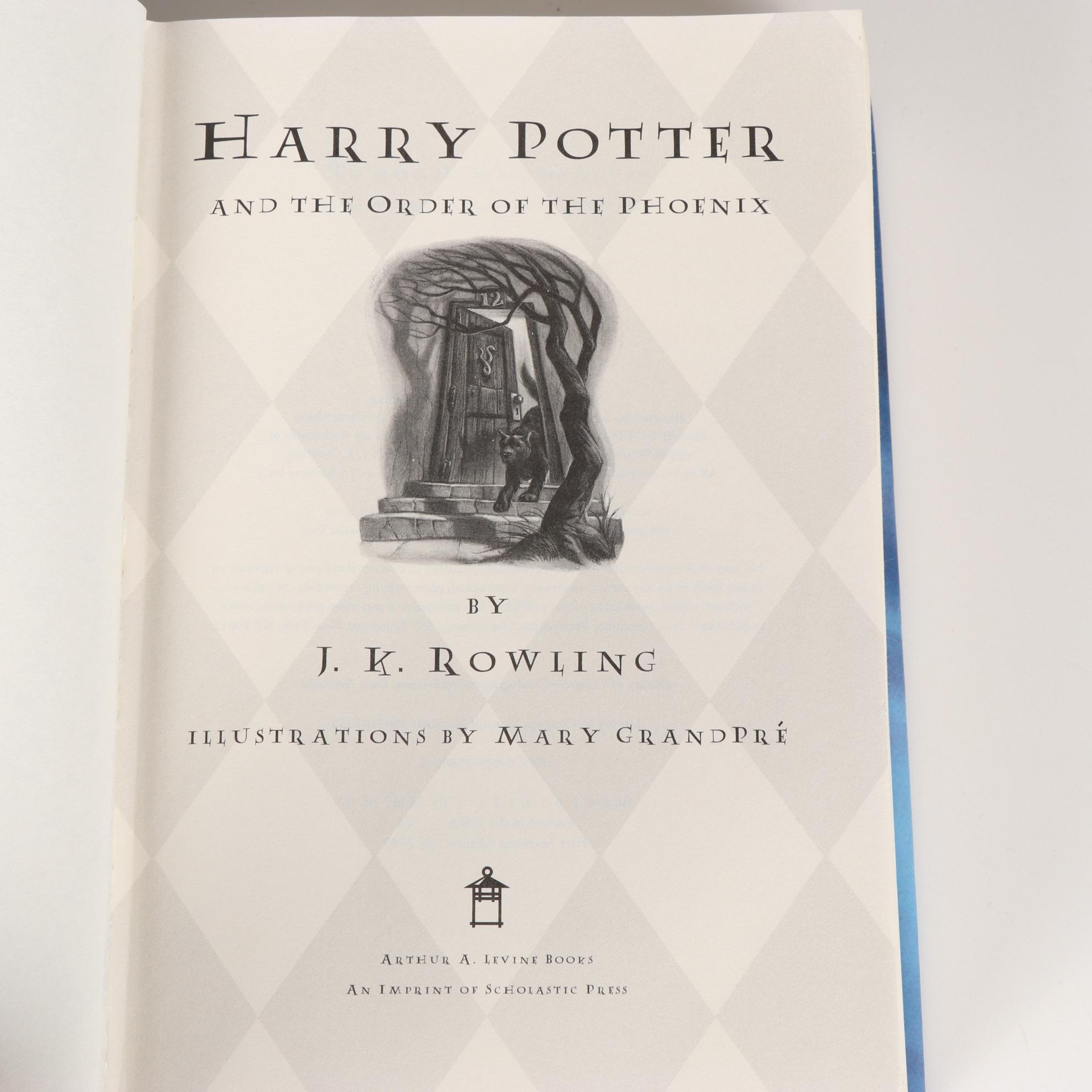 Complete First American Edition "Harry Potter" Series by J. K. Rowling