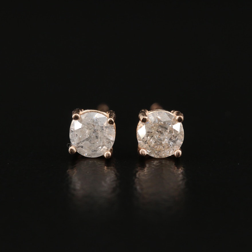 14K 0.51 CTW Diamond Stud Earrings