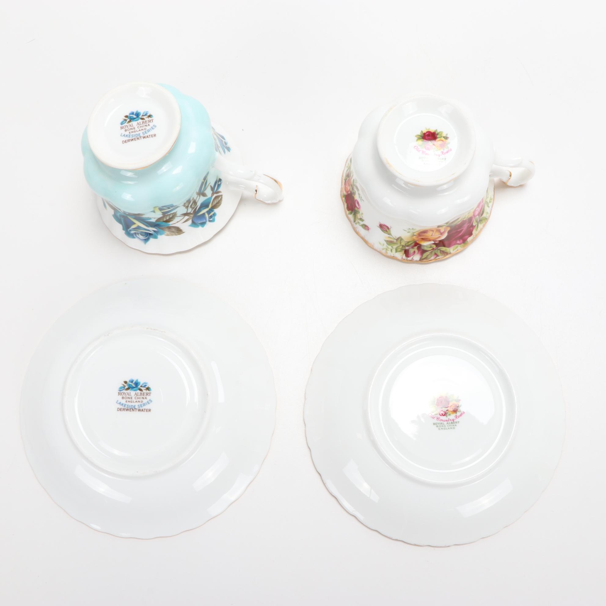 Rosenthal, Meissen, and More Bone China Teacups with Saucers, Vintage