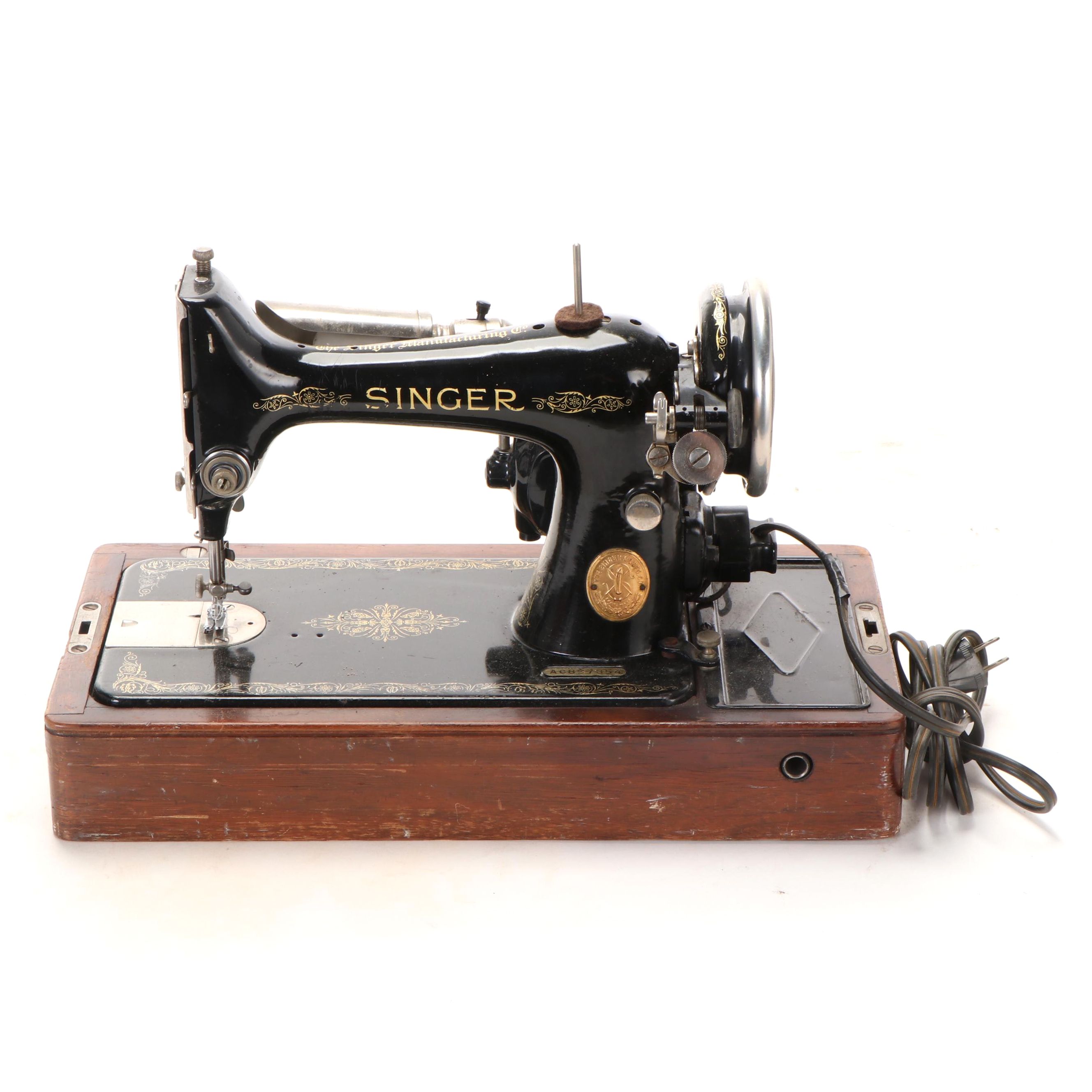 Singer No. 99 Portable Electric Sewing Machine Vintage, circa 1929