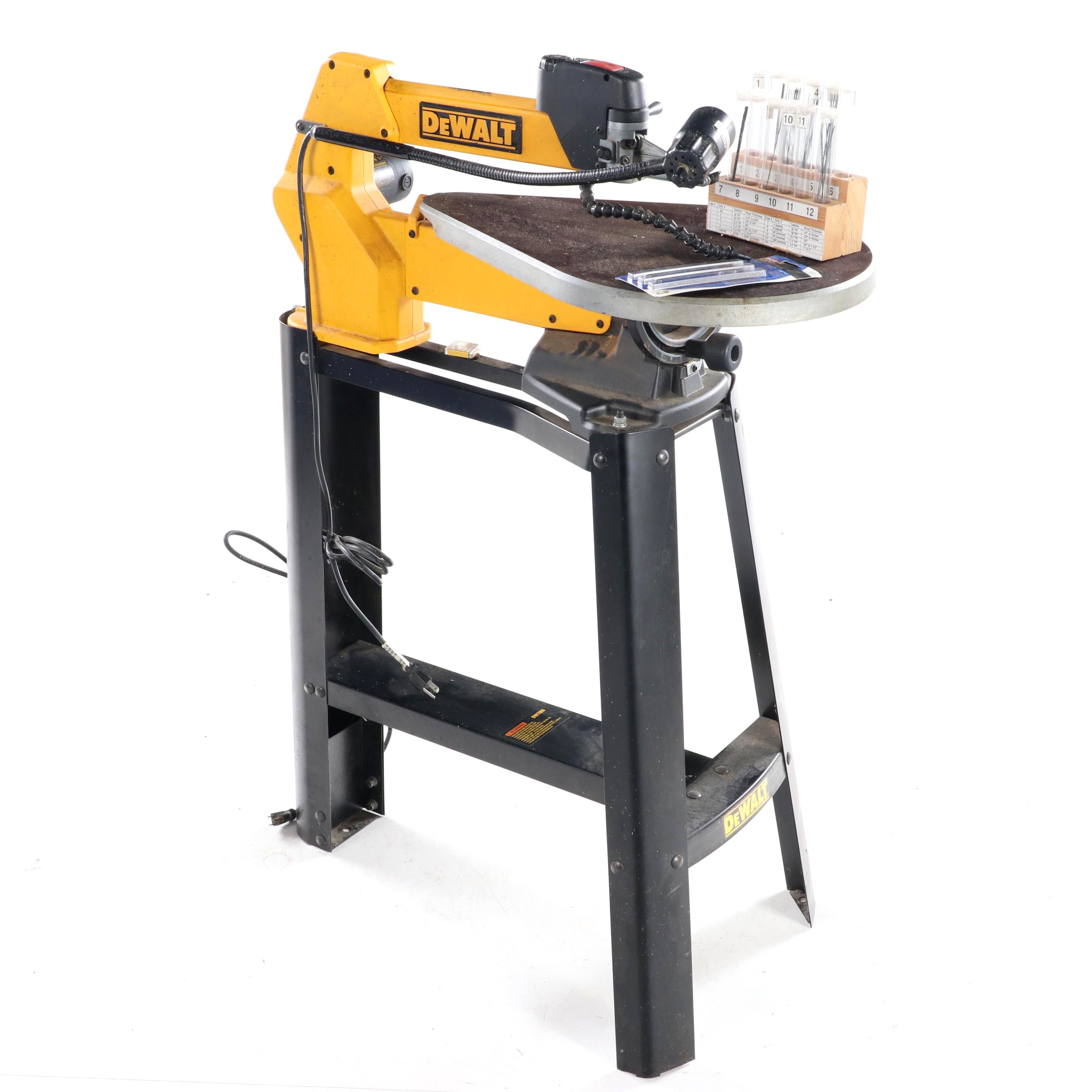 Dewalt Corded Electric Scroll Saw with Stand and Ryobi Blade Sets