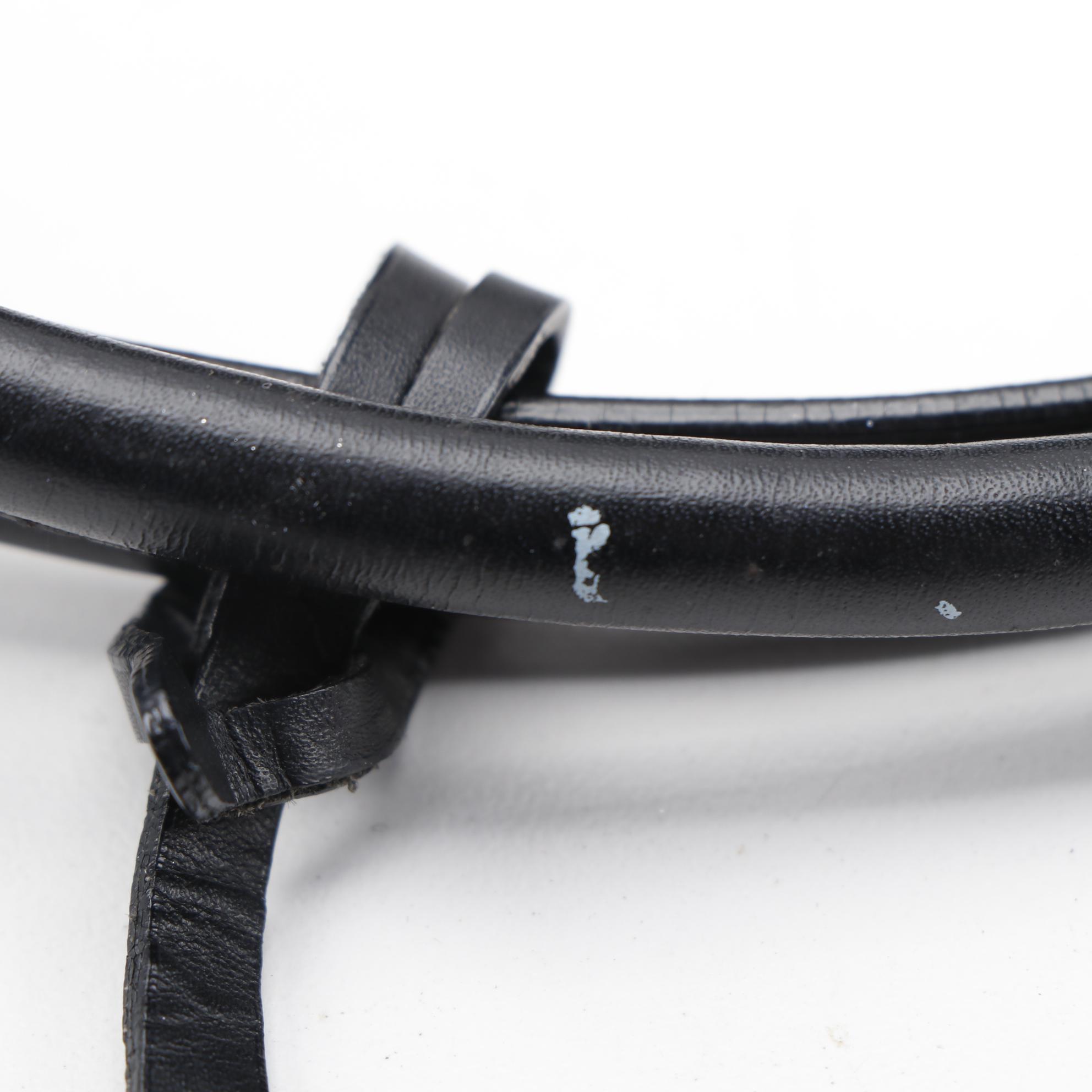 Prada Black and White Leather Bowler Shoulder Bag