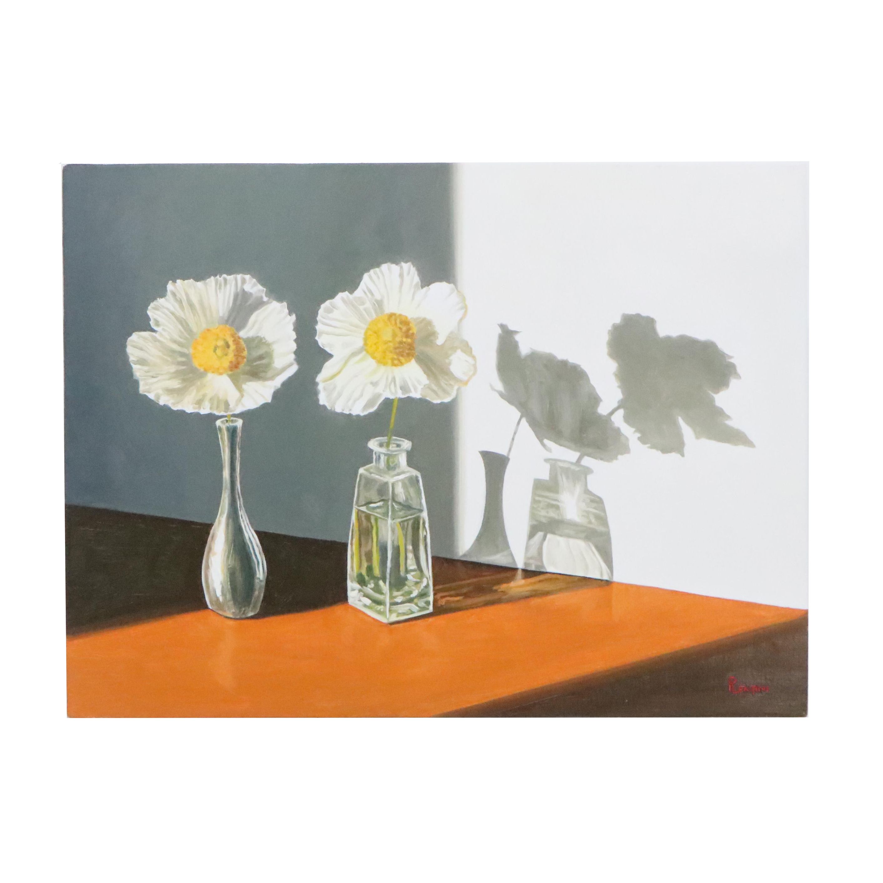 Peter Lentini Still Life Oil Painting "Harmony," 21st Century