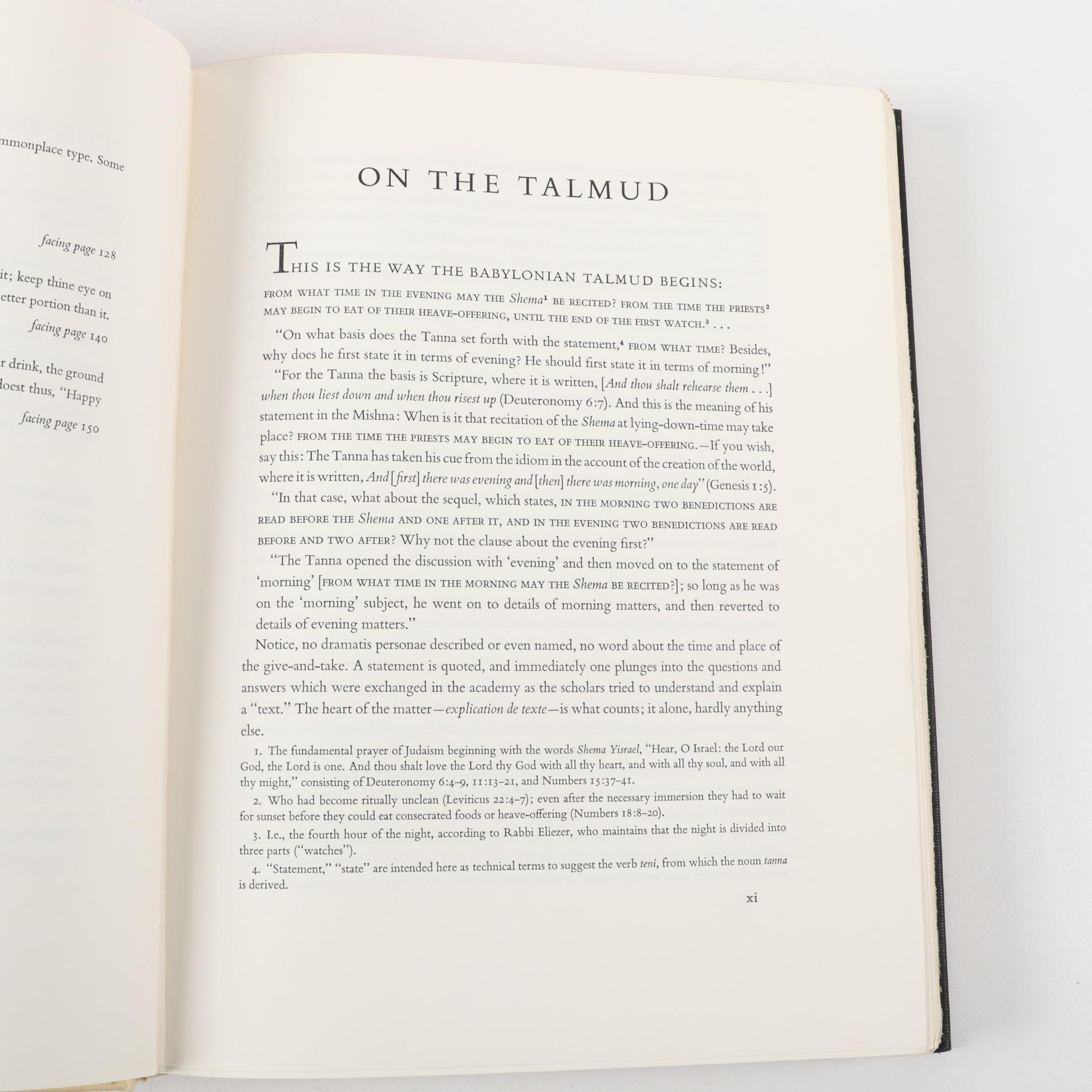 Signed Limited Editions Club "The Living Talmud" Edited by Judah Goldin, 1960