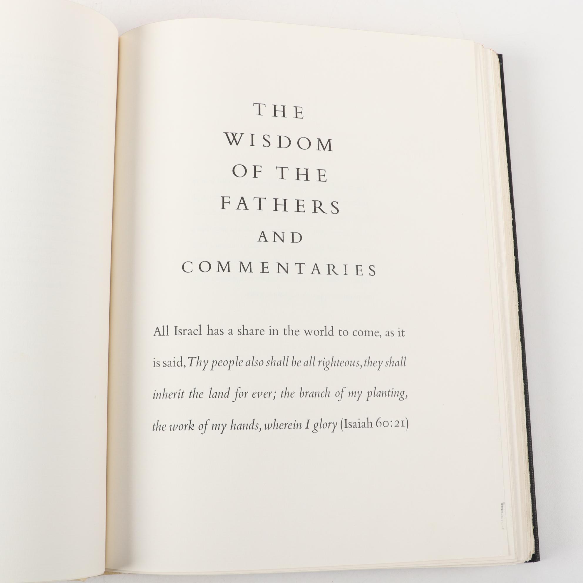 Signed Limited Editions Club "The Living Talmud" Edited by Judah Goldin, 1960