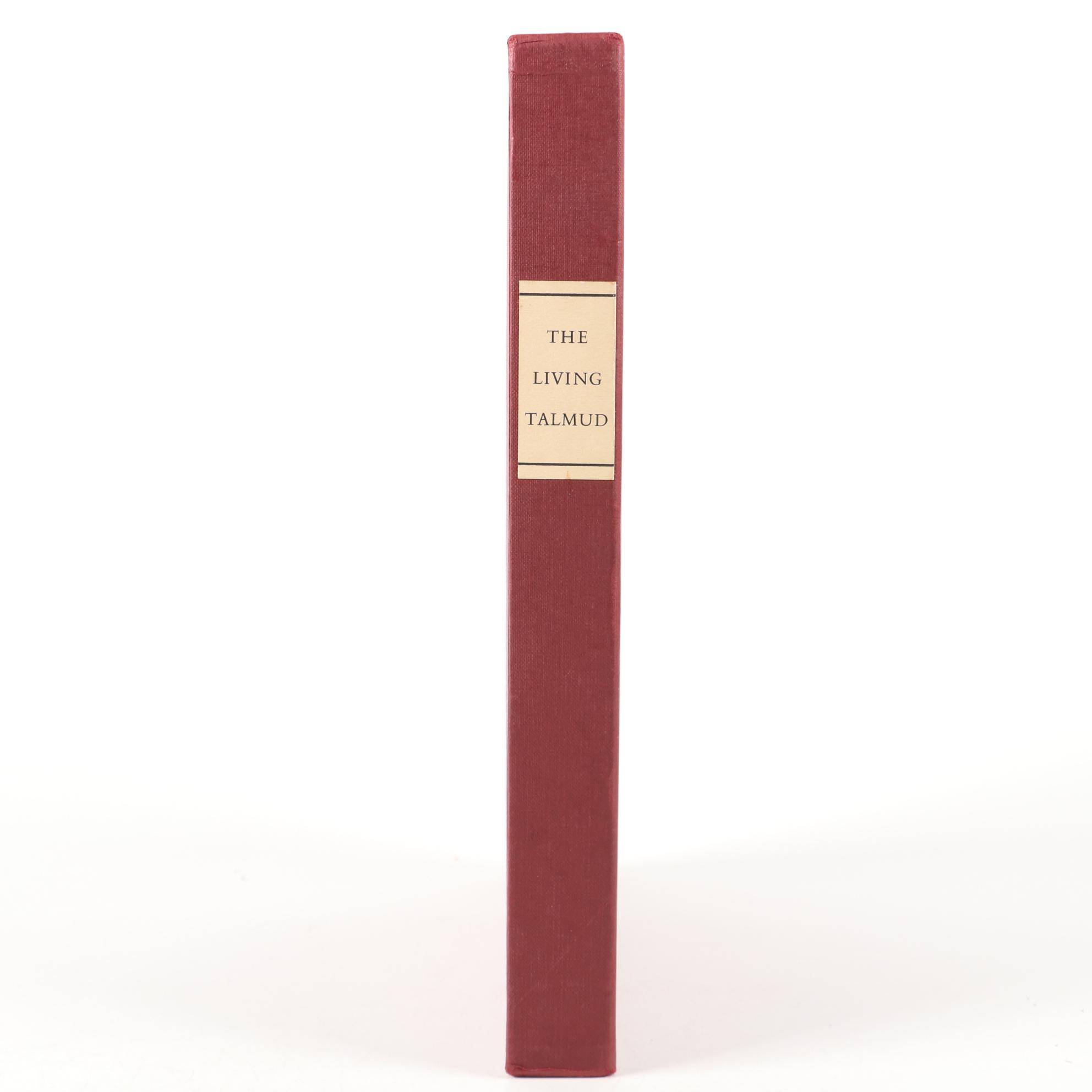 Signed Limited Editions Club "The Living Talmud" Edited by Judah Goldin, 1960