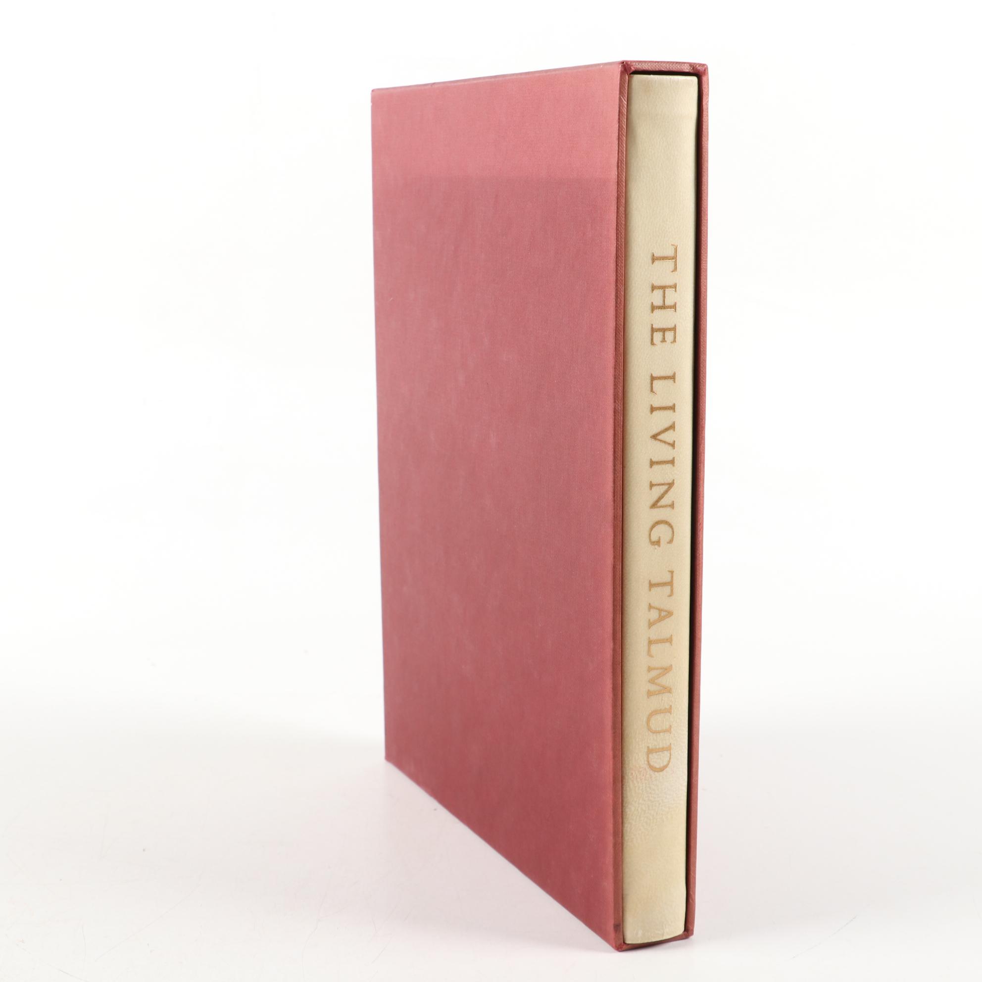 Signed Limited Editions Club "The Living Talmud" Edited by Judah Goldin, 1960