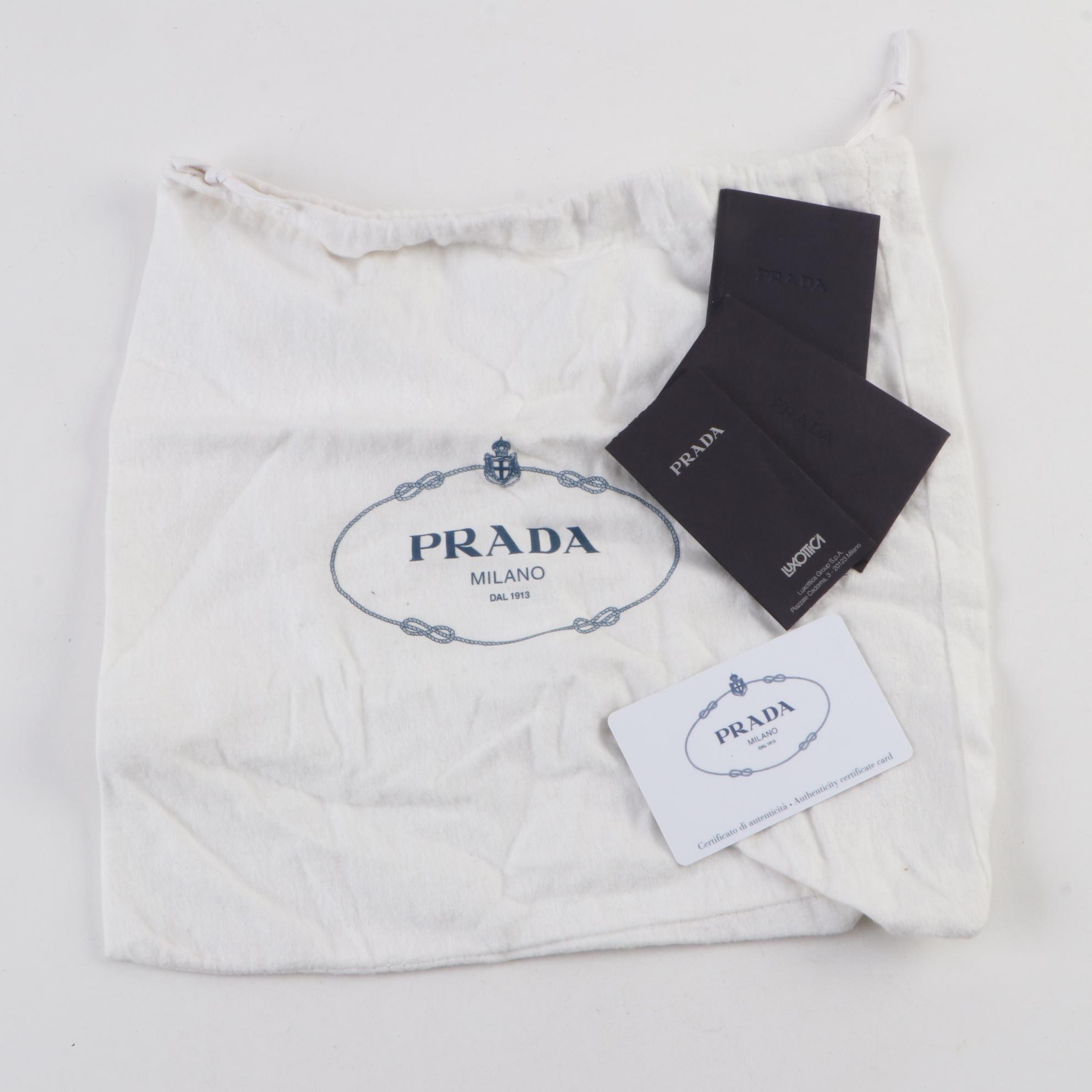 Prada Double Turn Lock Pink Saffiano Leather Chain Strap Purse