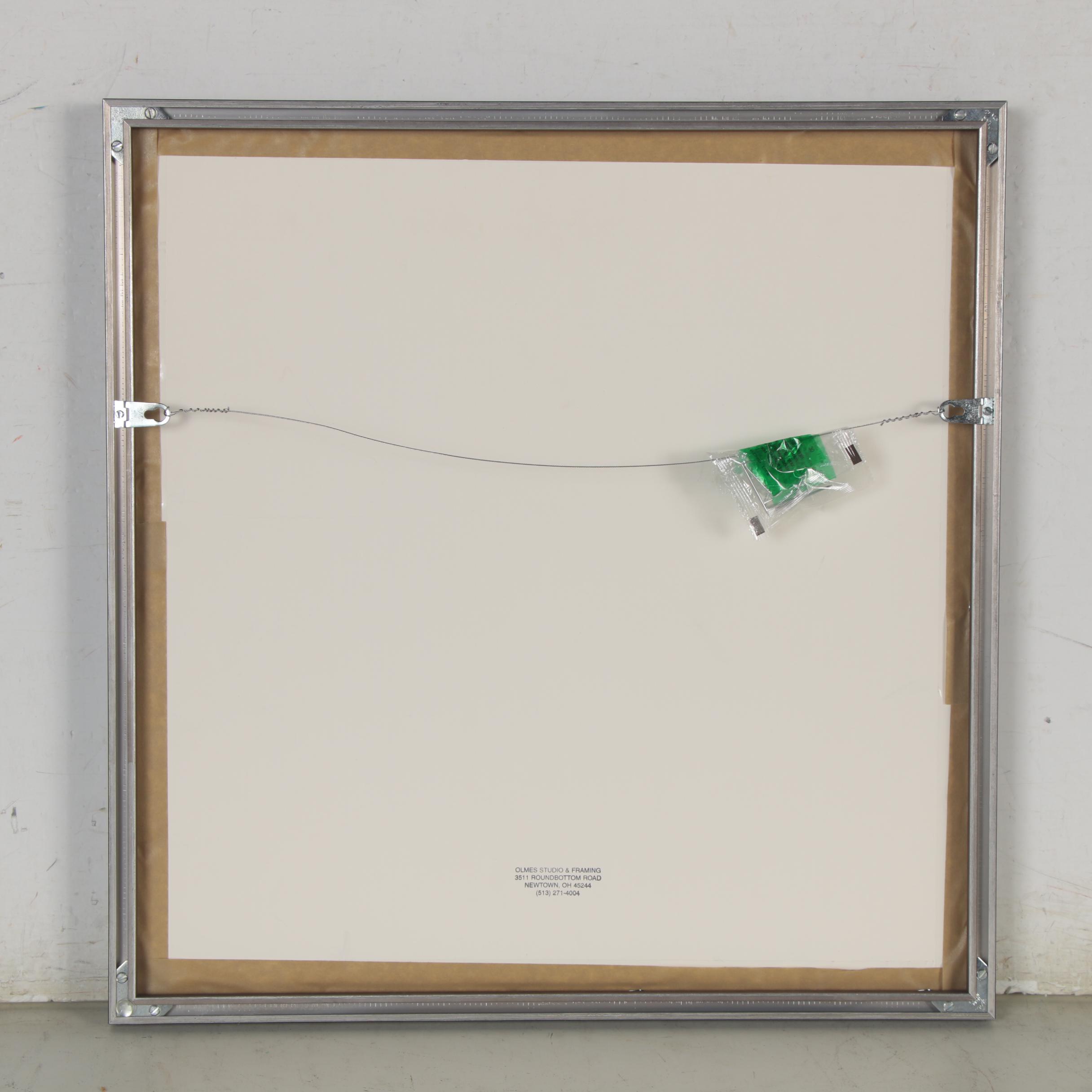 Charley Harper Serigraph "Redbirds and Redbuds," 1980