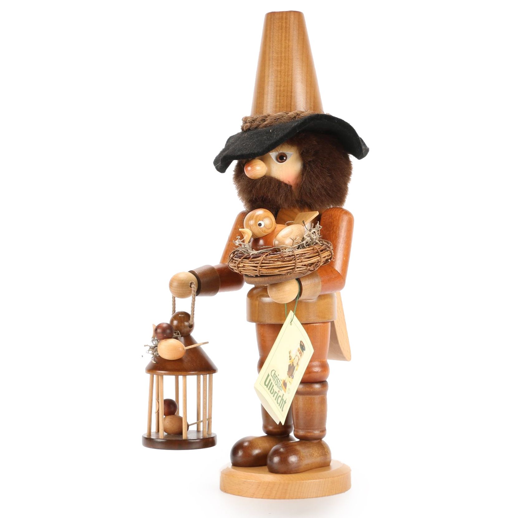 Christian Ulbricht "Bird Keeper" Nutcracker Figure, Contemporary