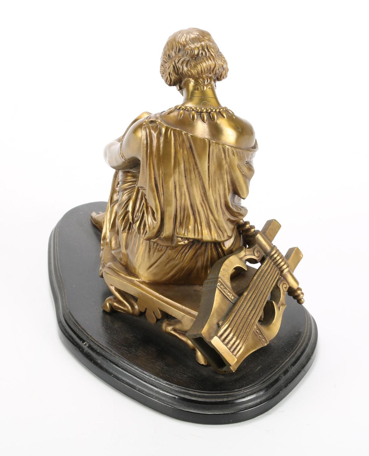 Bronze Sculpture after James Pradier of Seated Sappho, Mid to Late 20th Century