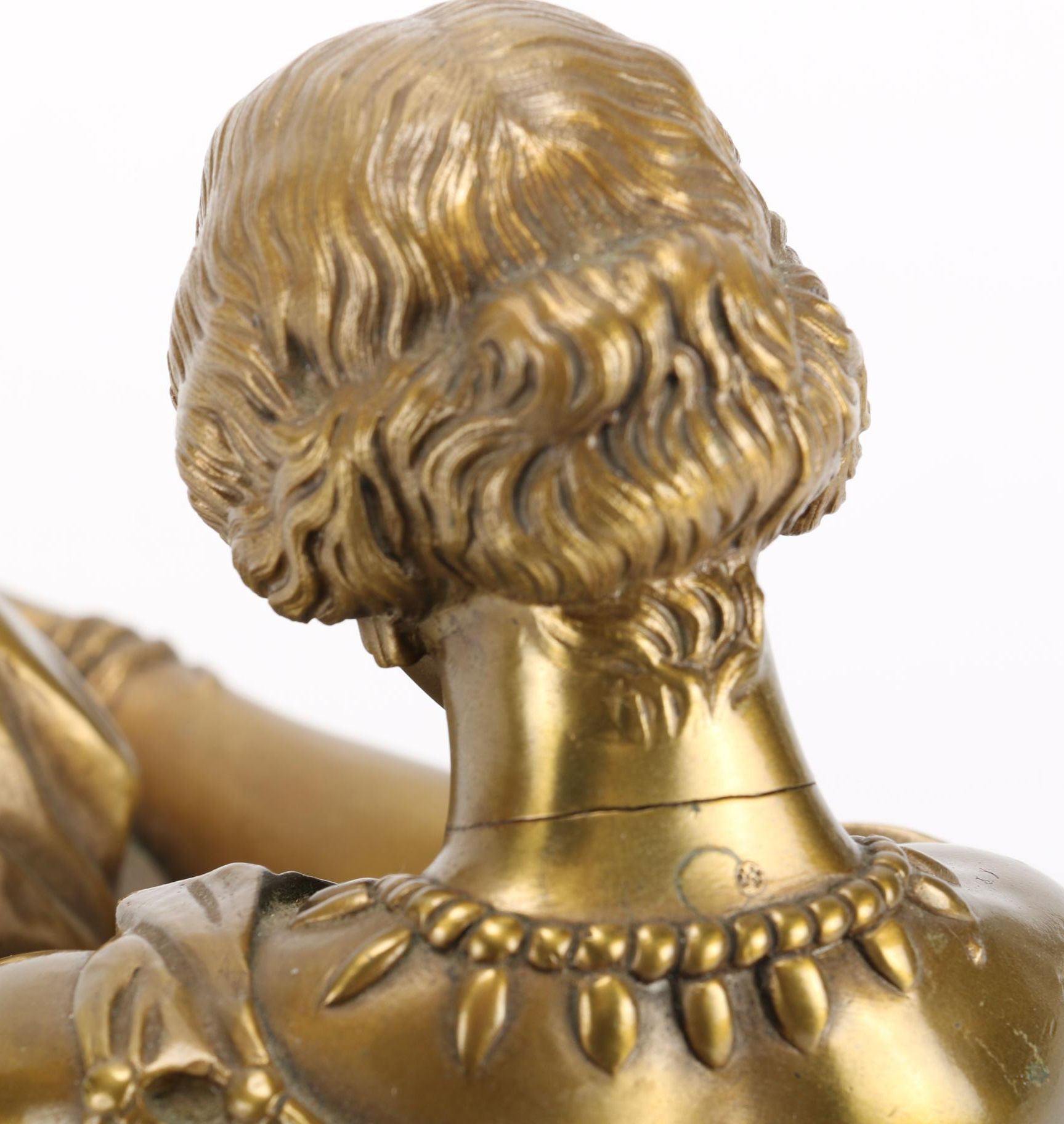 Bronze Sculpture after James Pradier of Seated Sappho, Mid to Late 20th Century