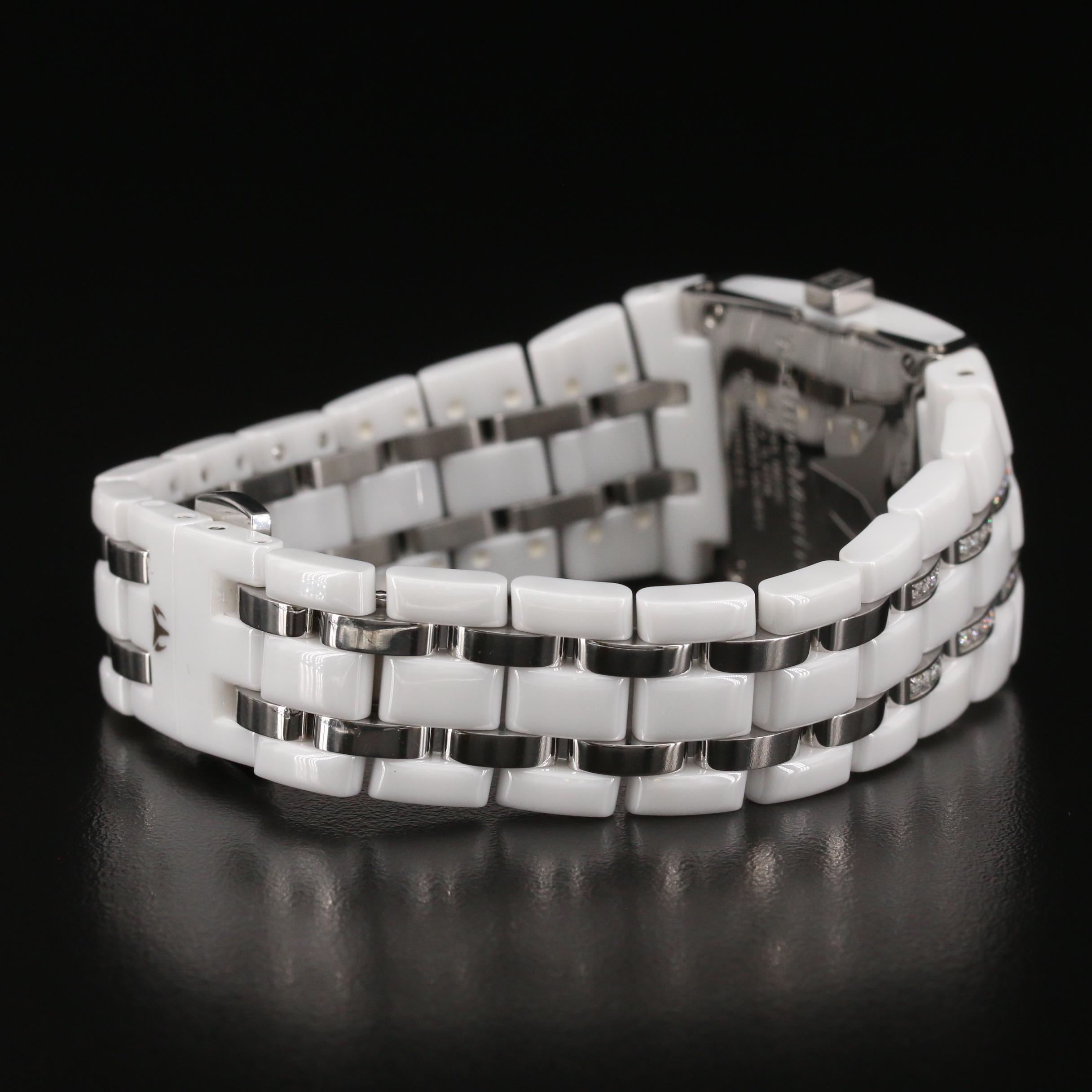 Technomarine "Blacksnow" Ceramic and Stainless Steel 1.00 CTW Diamond Watch