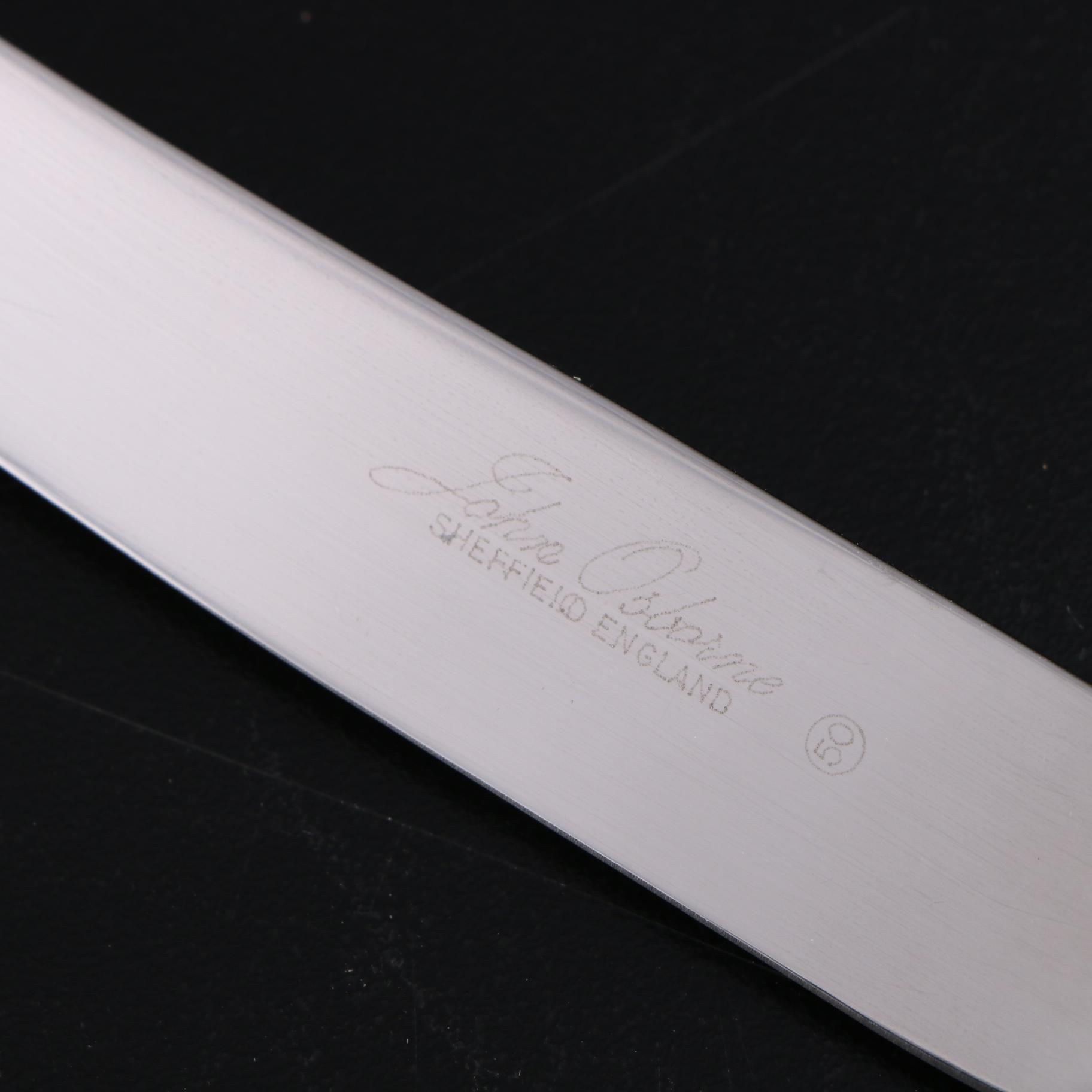 John Osborne of Sheffield England Silver Plate Flatware Set with Chest